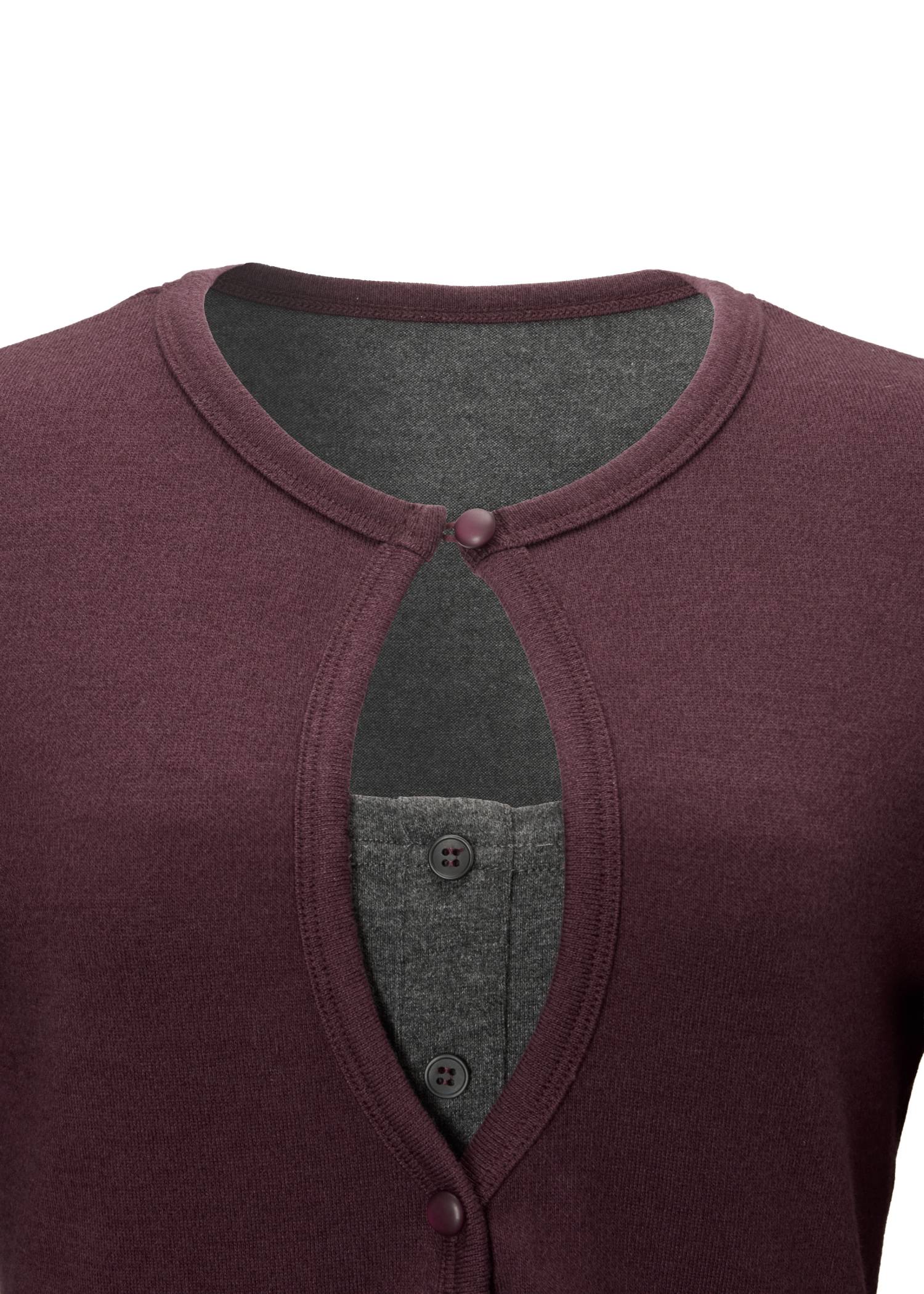 bicolor layered warm touch tops