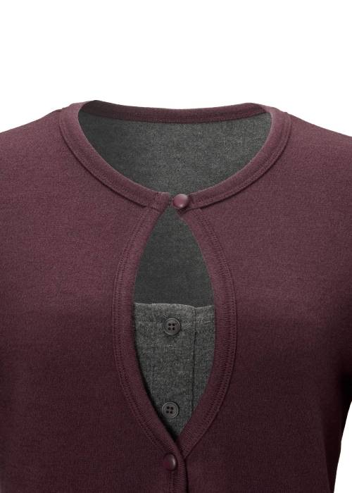 bicolor layered warm touch tops