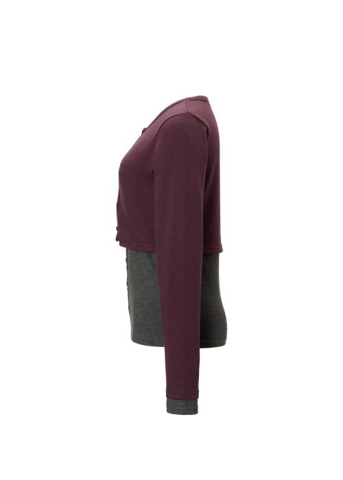 bicolor layered warm touch tops