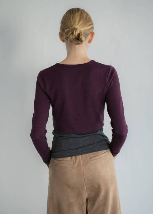 bicolor layered warm touch tops