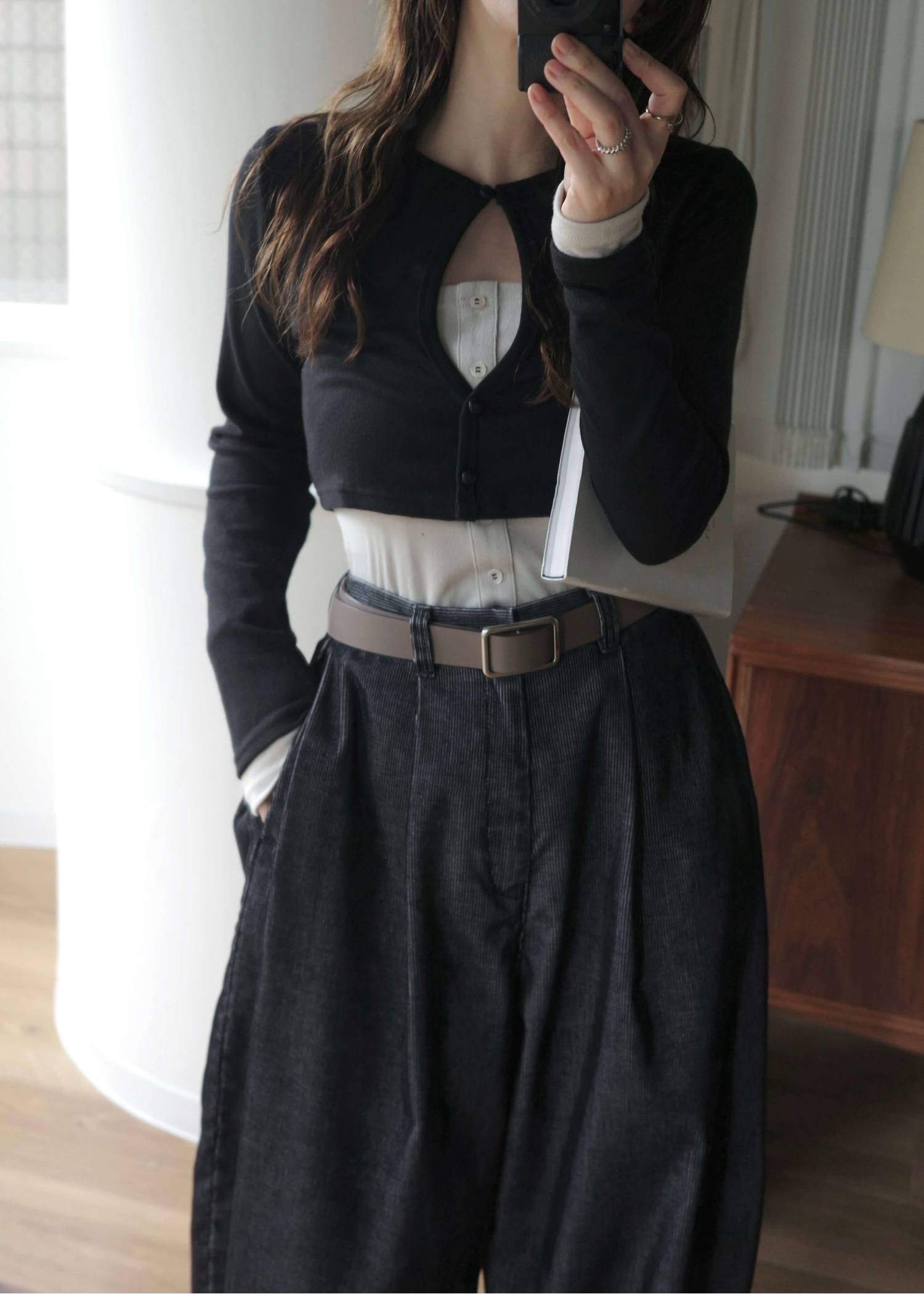 bicolor layered warm touch tops