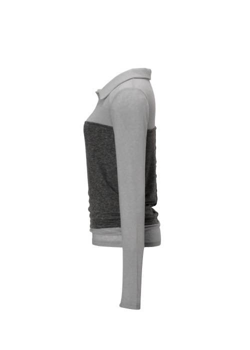 bustier layered skipper collar tops