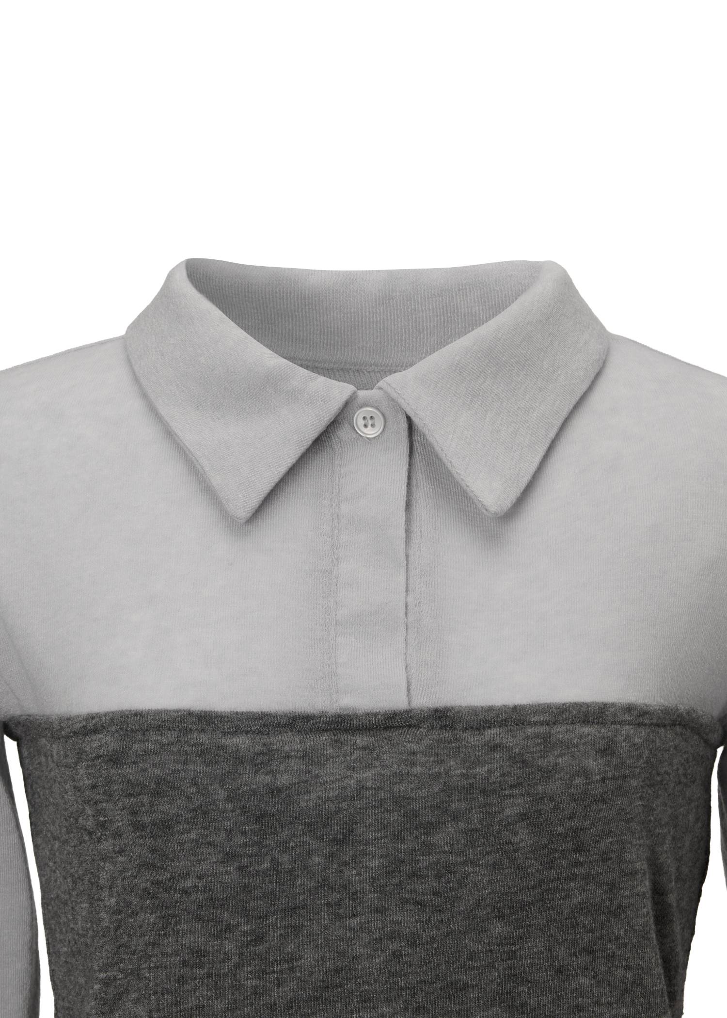 bustier layered skipper collar tops