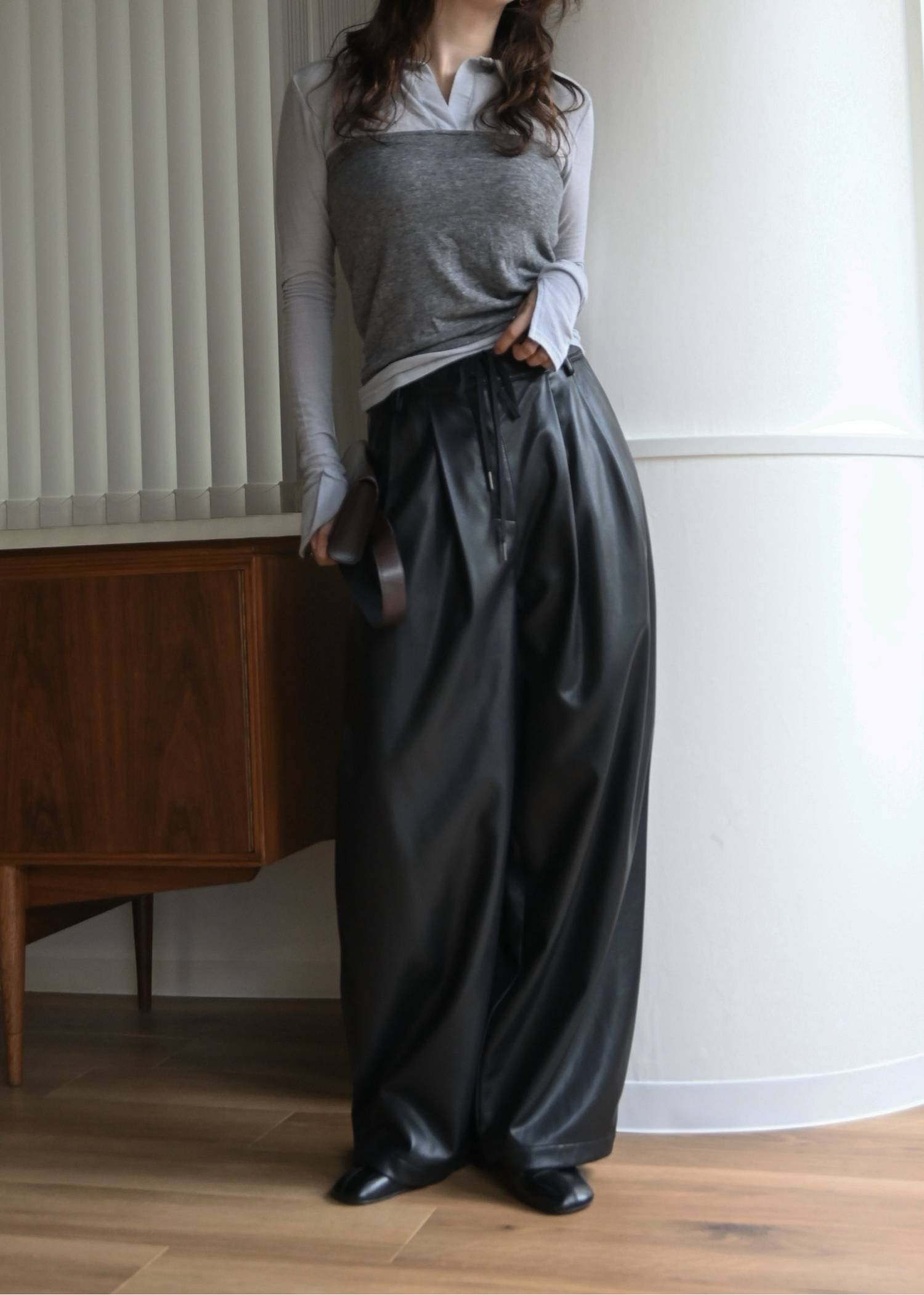 bustier layered skipper collar tops