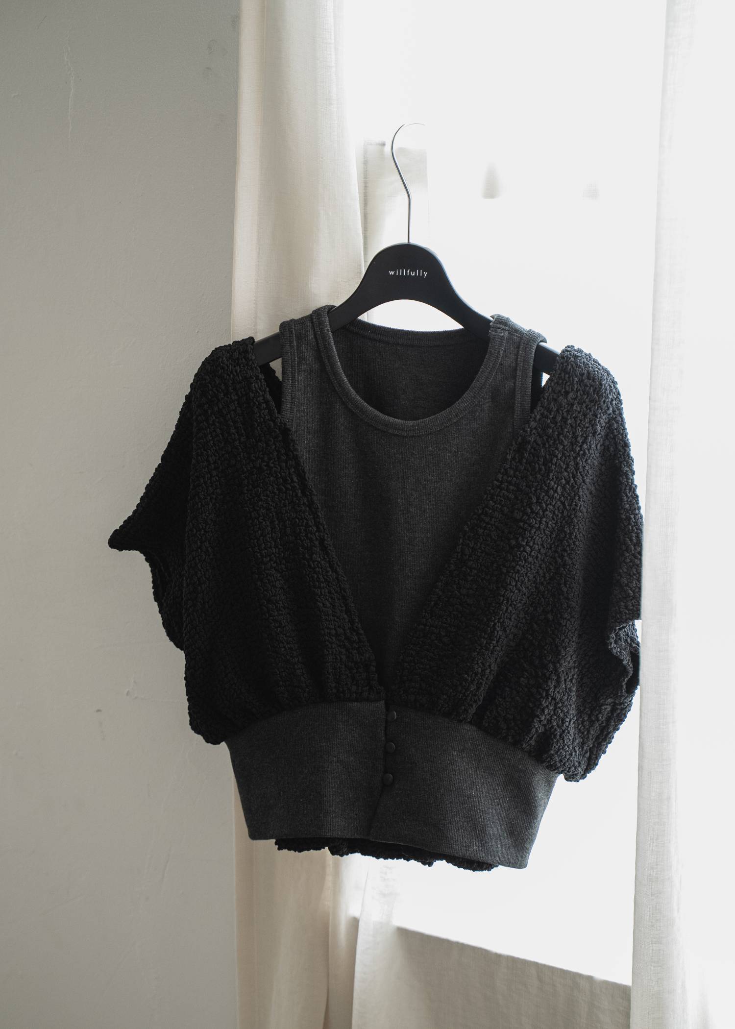 poodle dolman ensemble rib tank SET