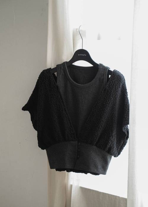poodle dolman ensemble rib tank SET