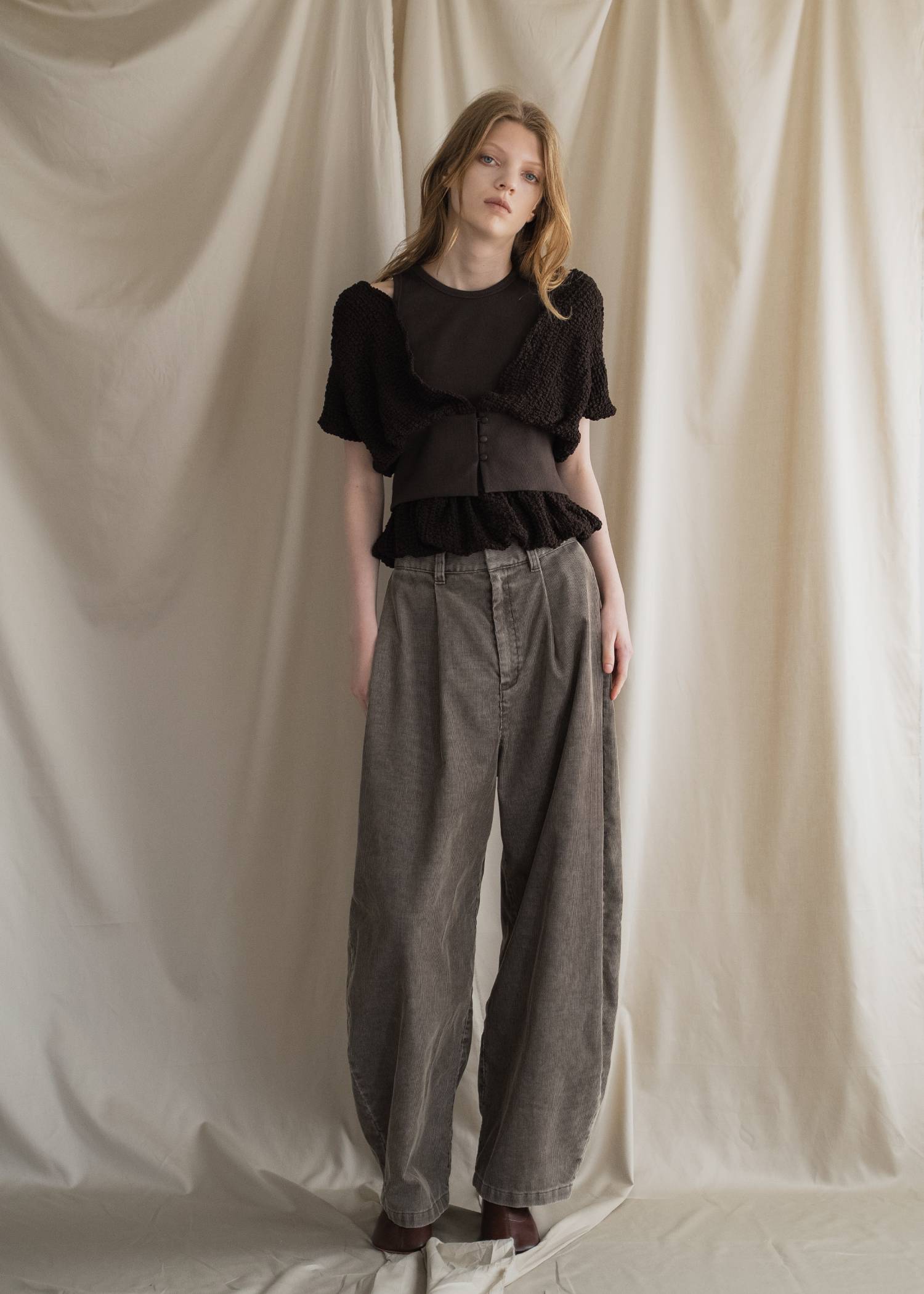 poodle dolman ensemble rib tank SET