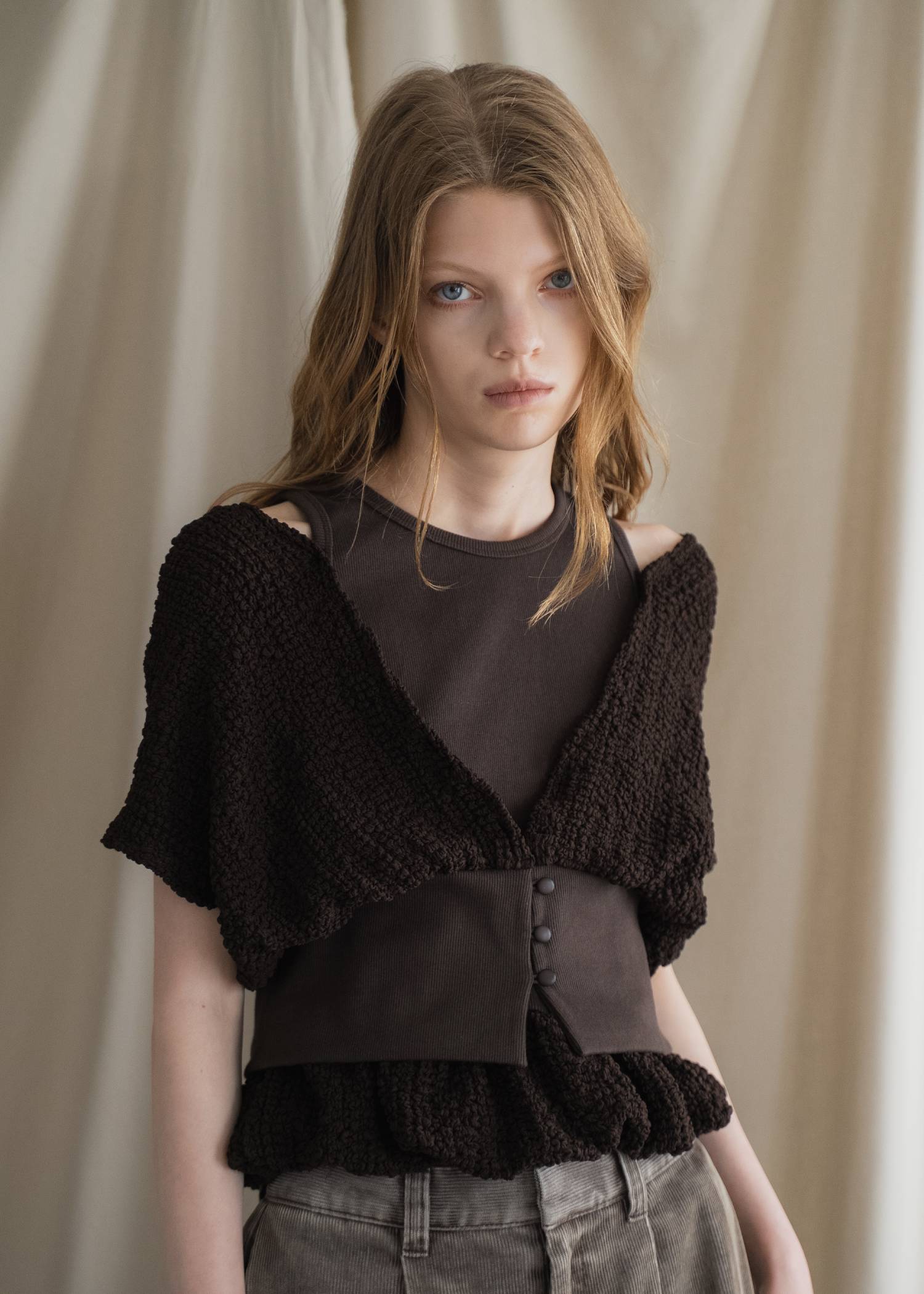 poodle dolman ensemble rib tank SET