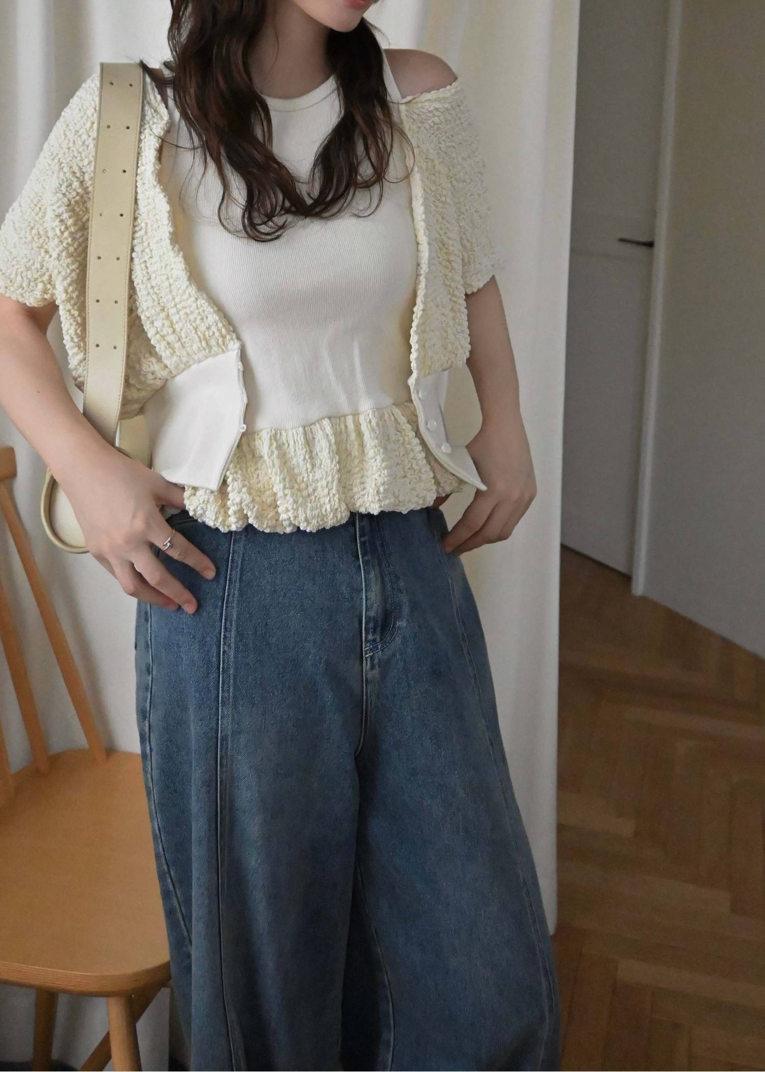 poodle dolman ensemble rib tank SET