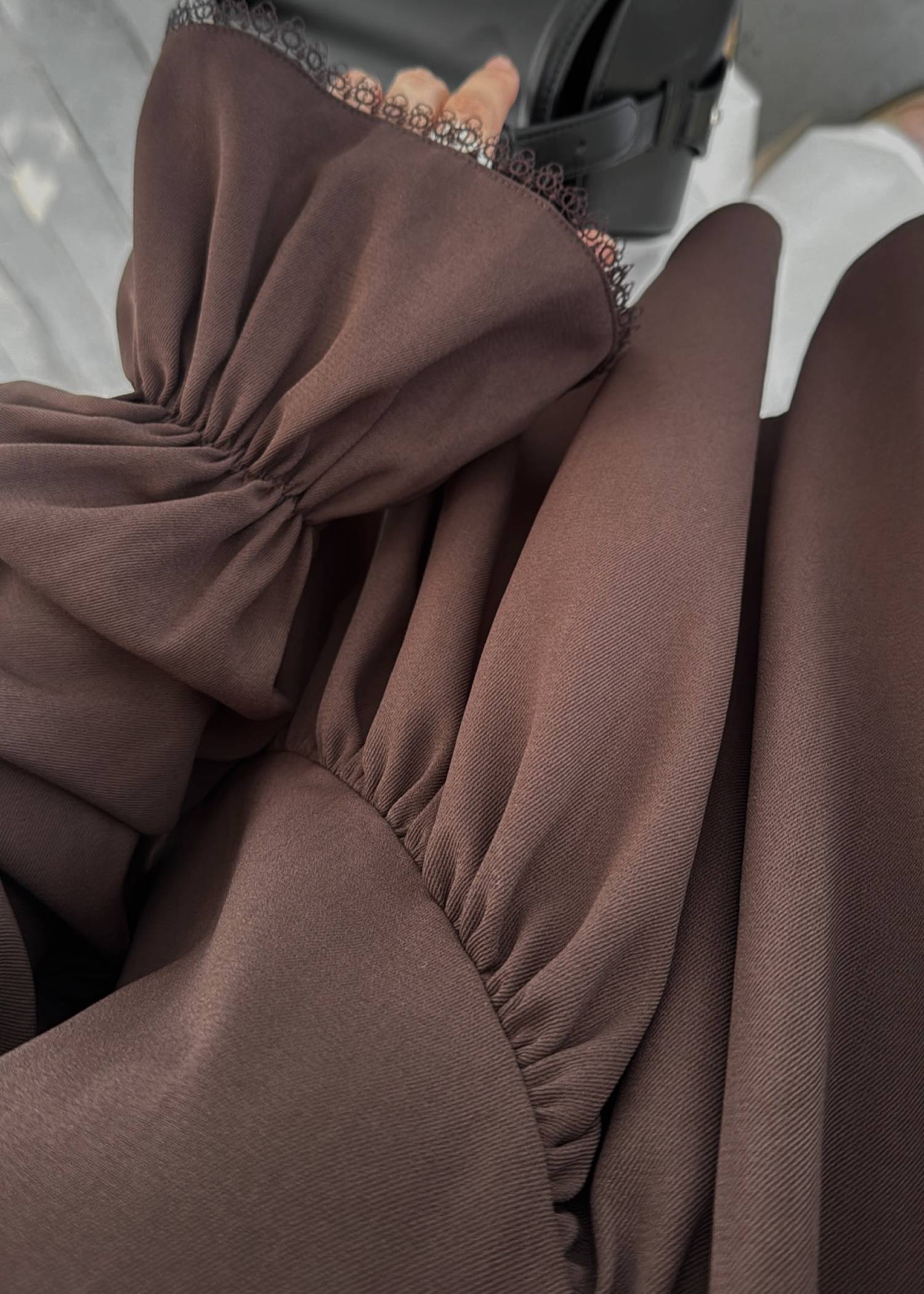asymmetry open shoulder gather BL