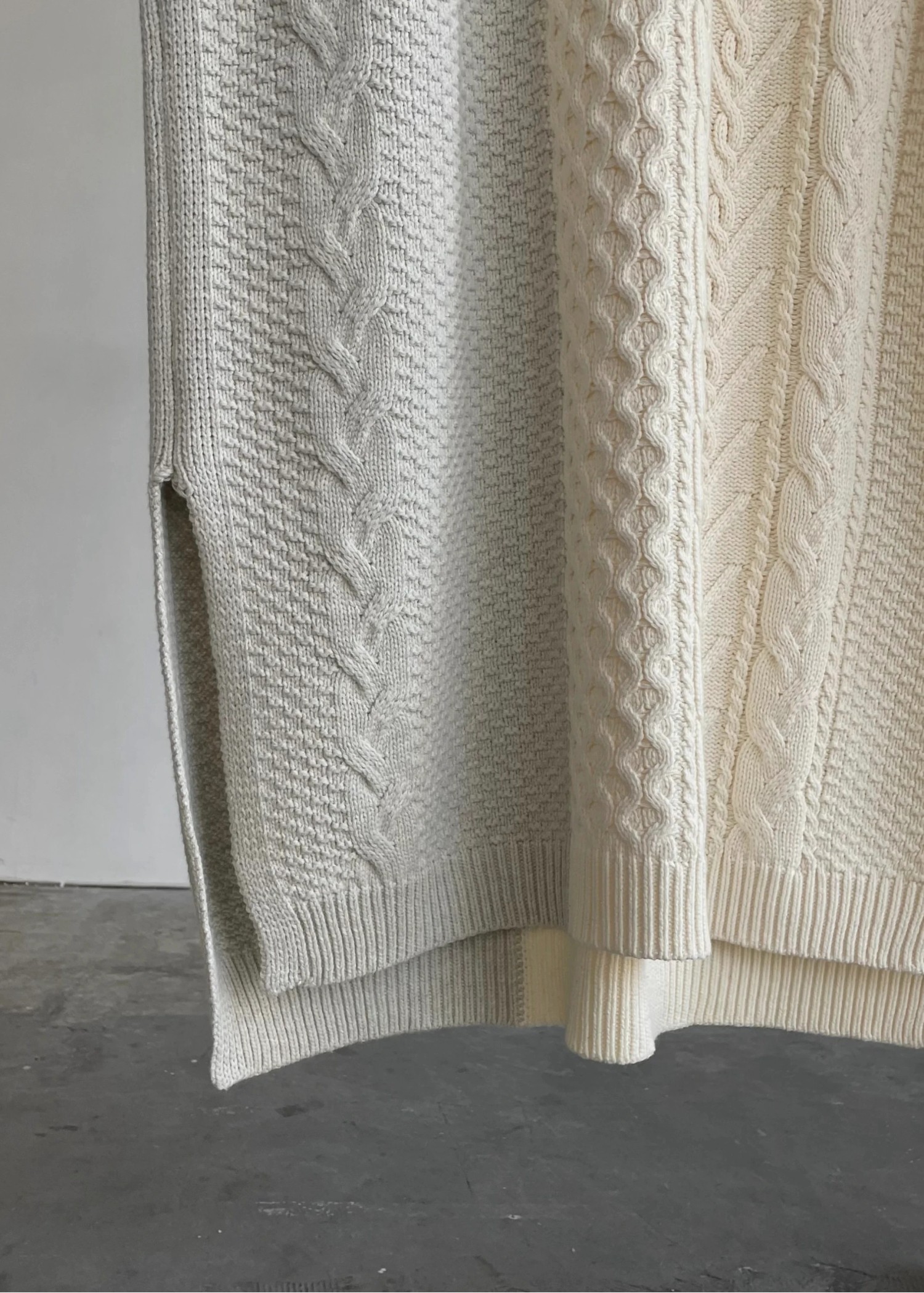 bi color kaftan cable OP