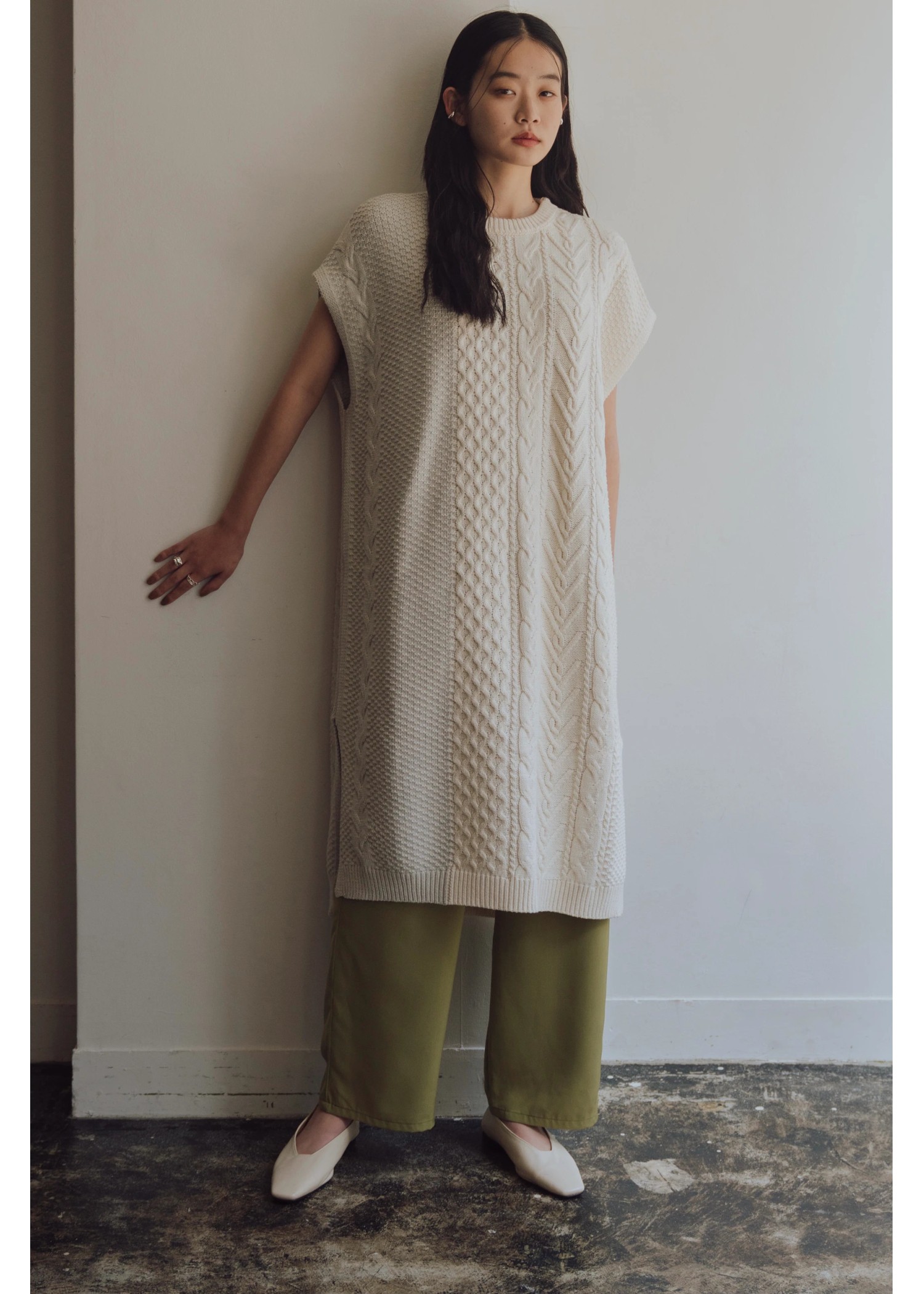 bi color kaftan cable OP