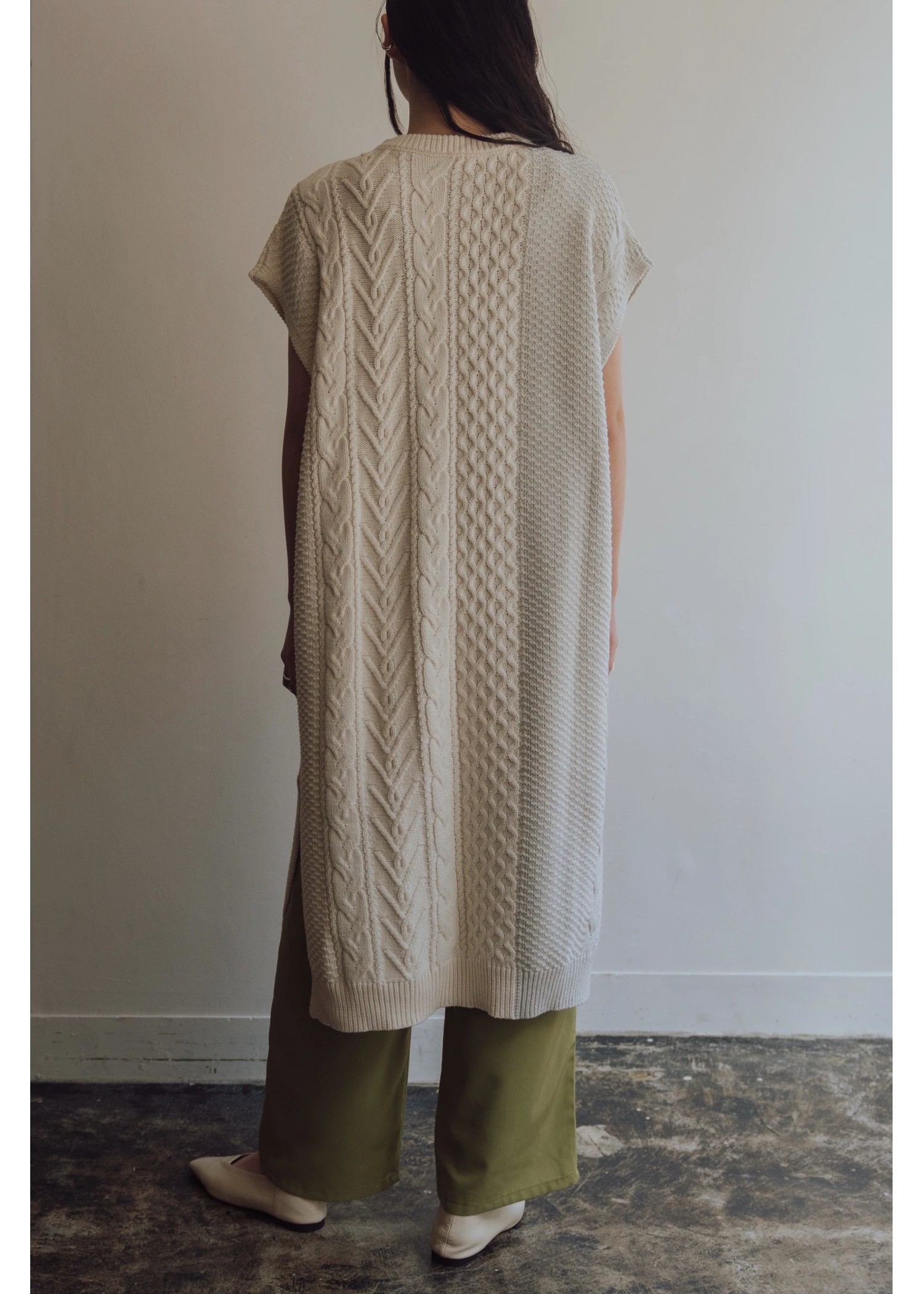 bi color kaftan cable OP