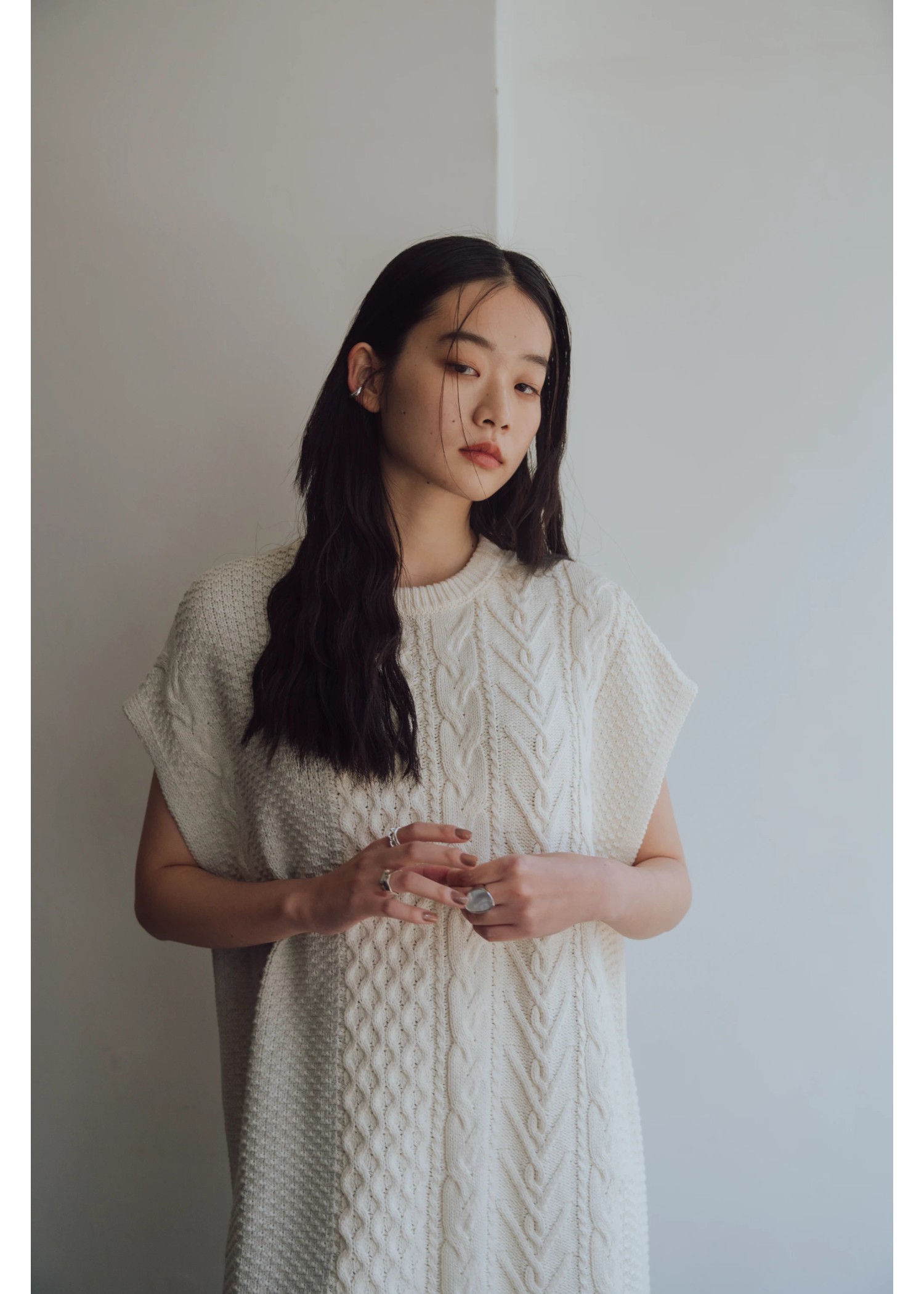 bi color kaftan cable OP