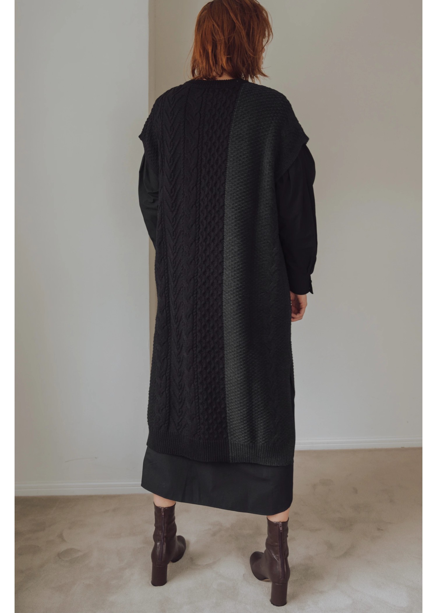 bi color kaftan cable OP