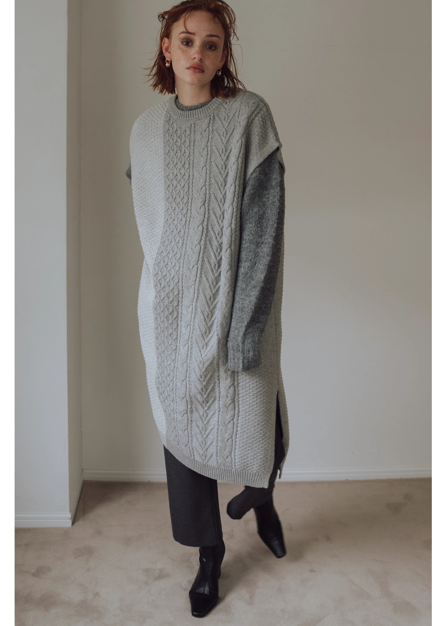 bi color kaftan cable OP