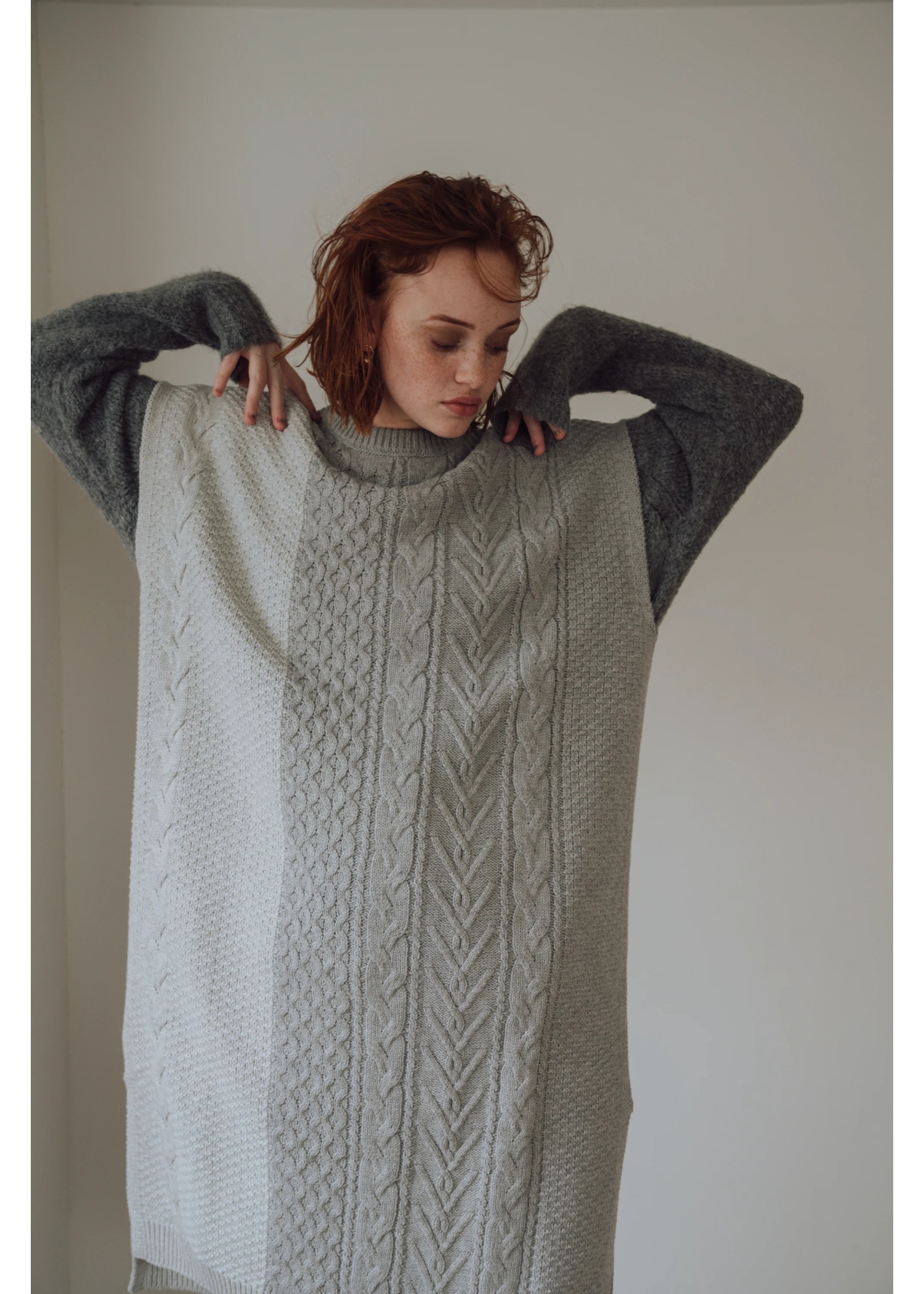 bi color kaftan cable OP