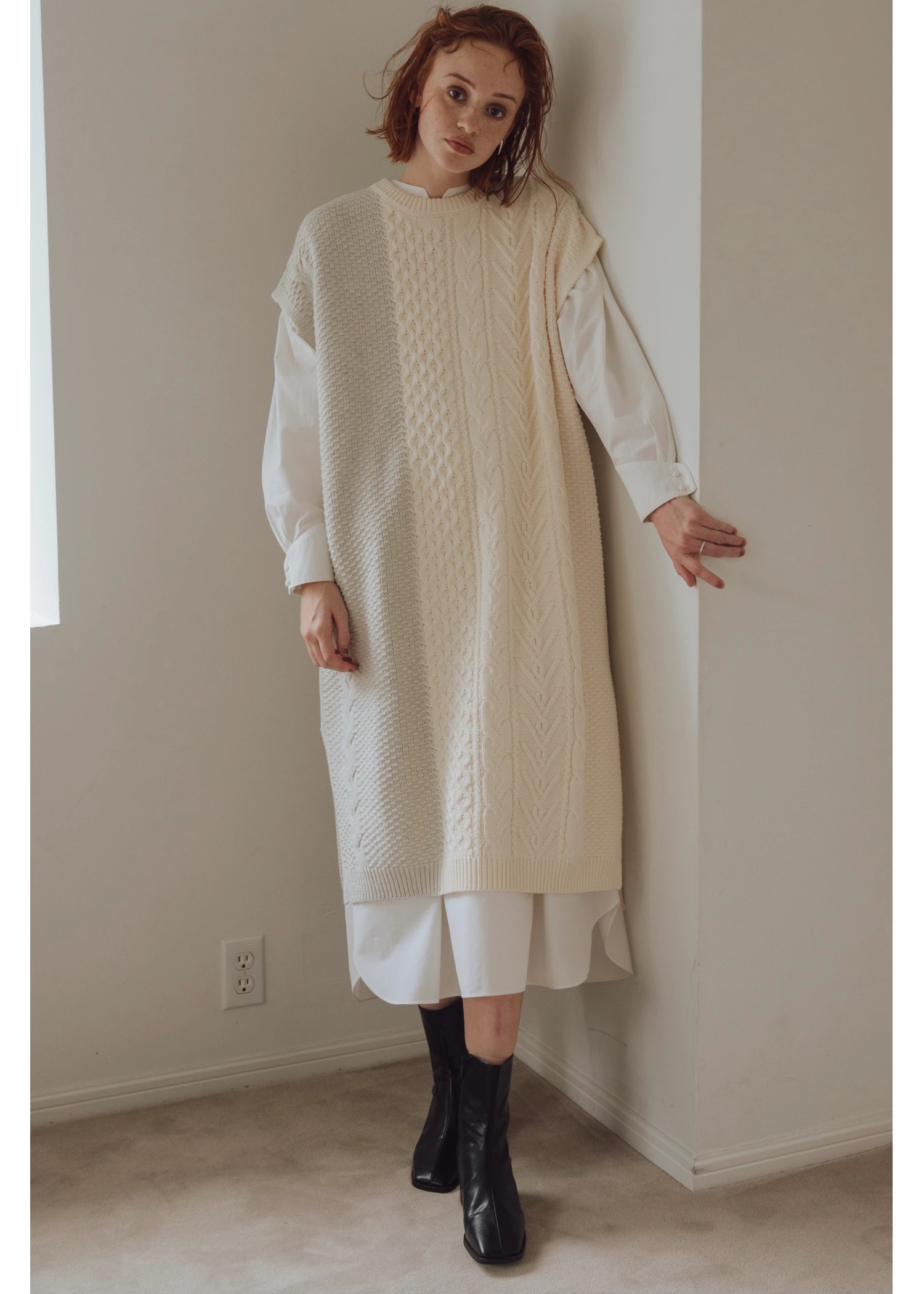 bi color kaftan cable OP