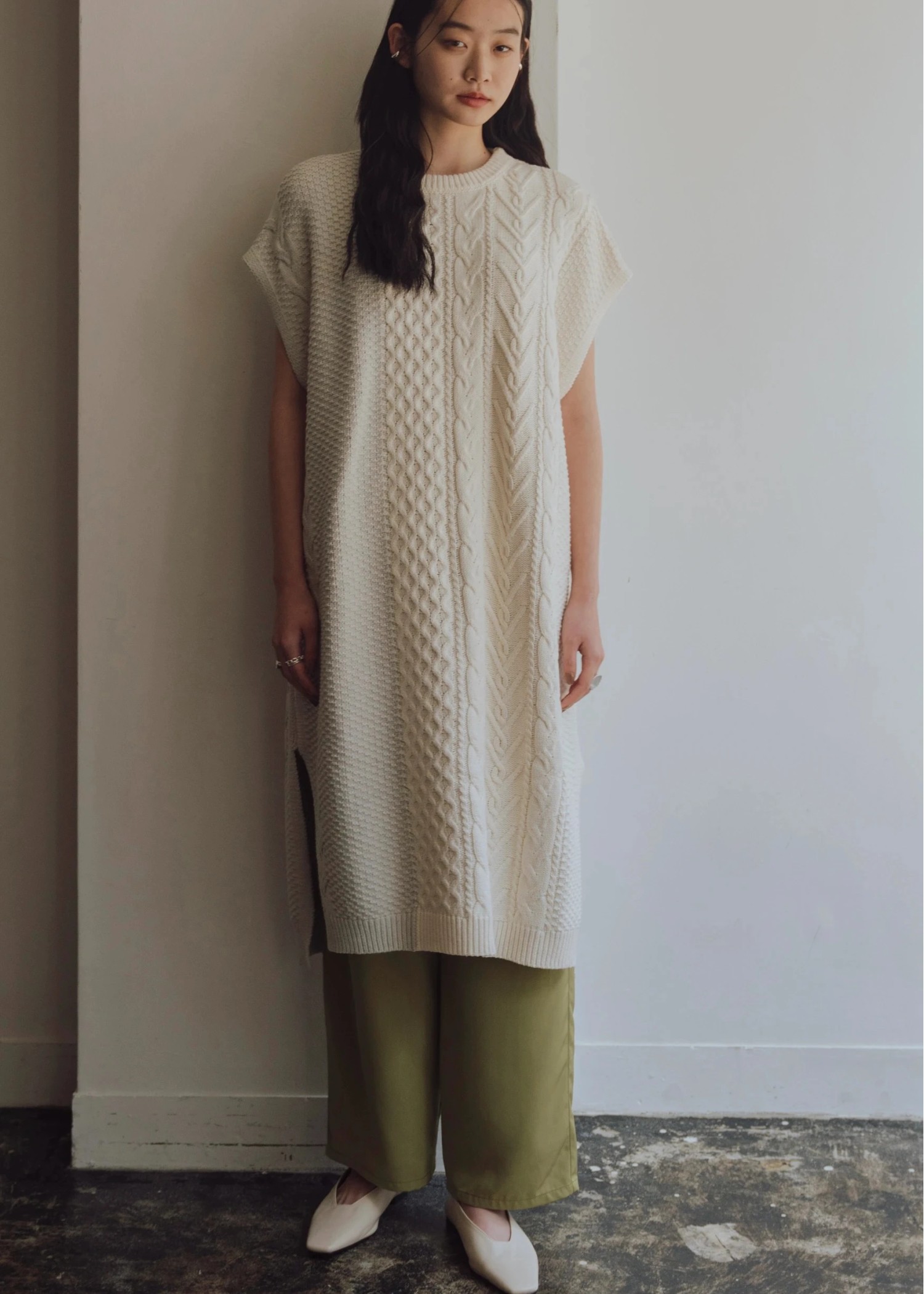 bi color kaftan cable OP