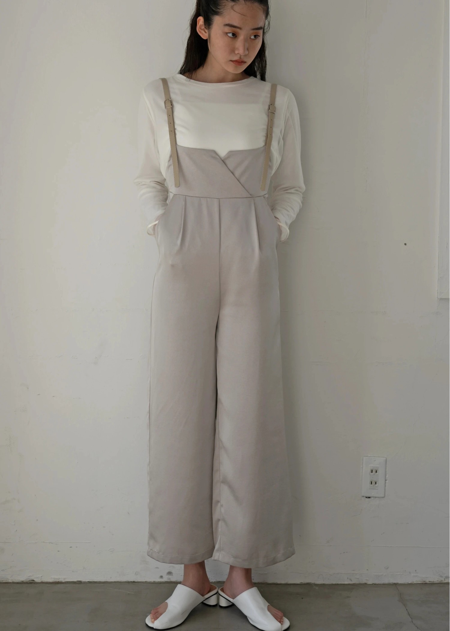 leather suspender satin PT