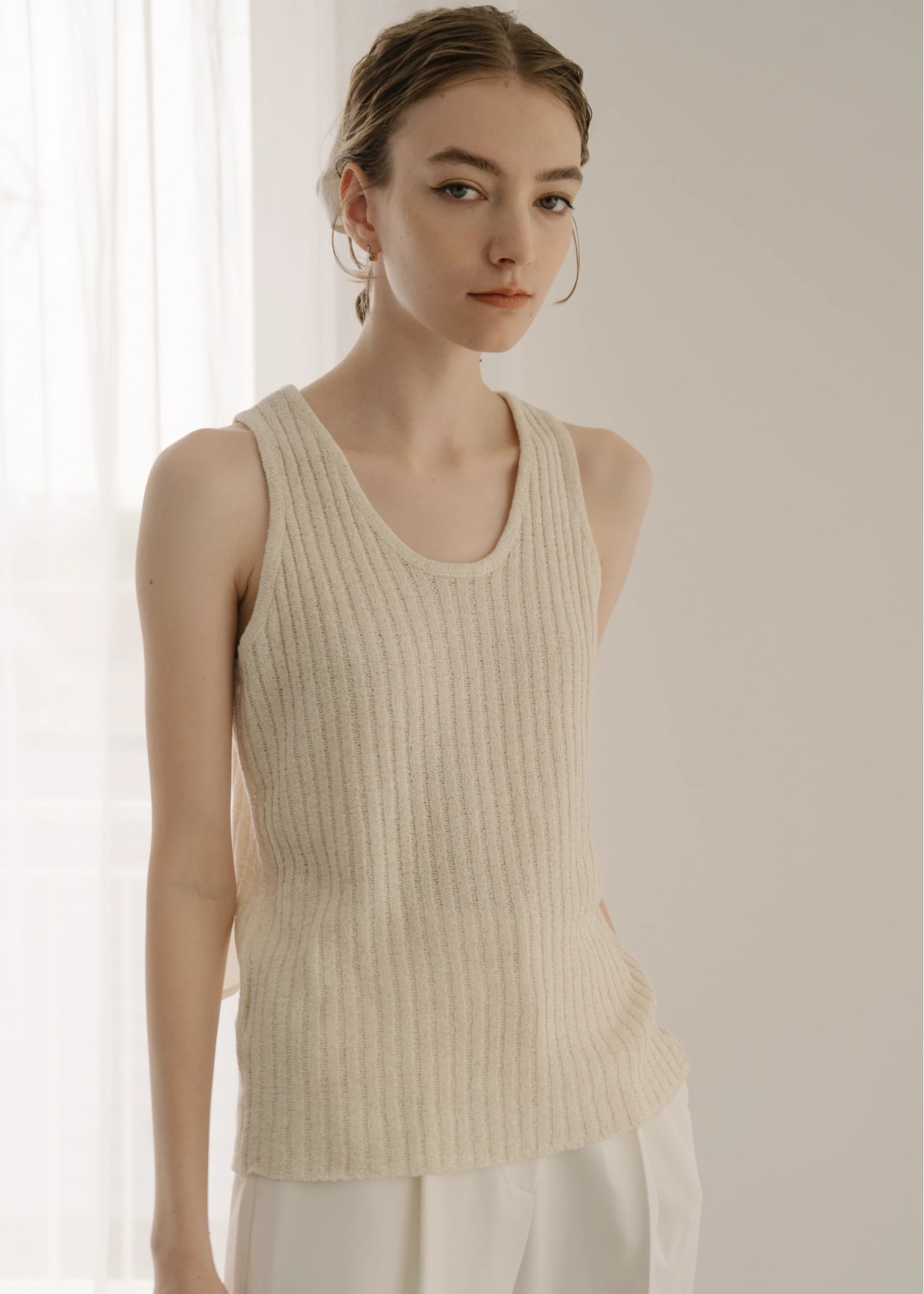 tapeyarn 2way knit tank
