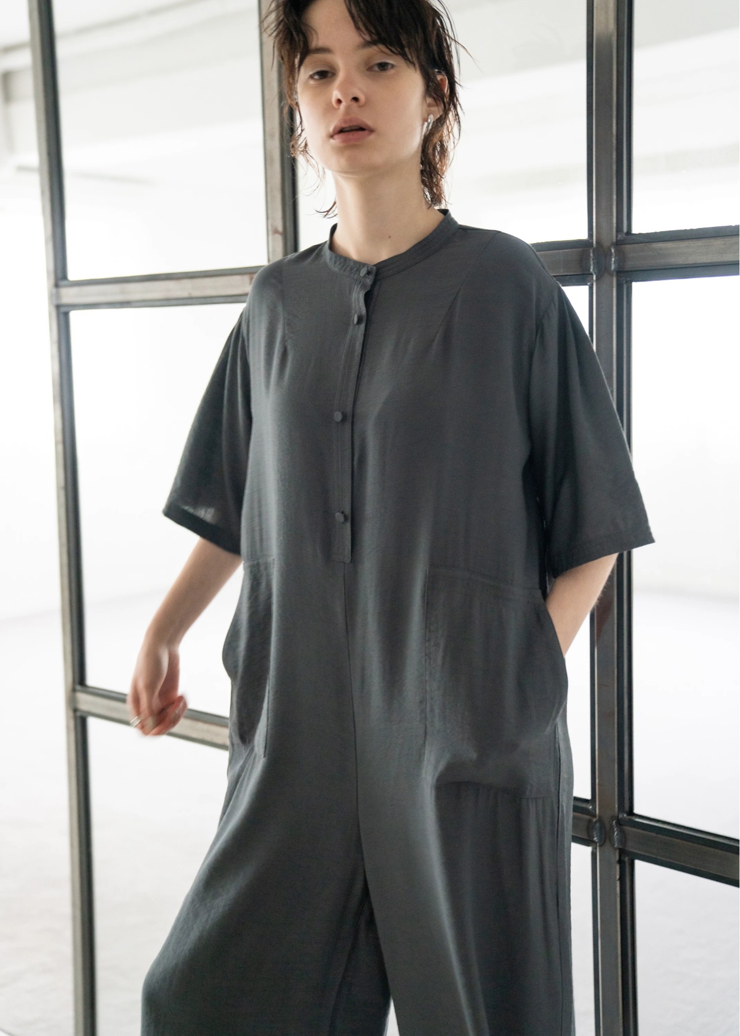 over silhouette slub combinaison