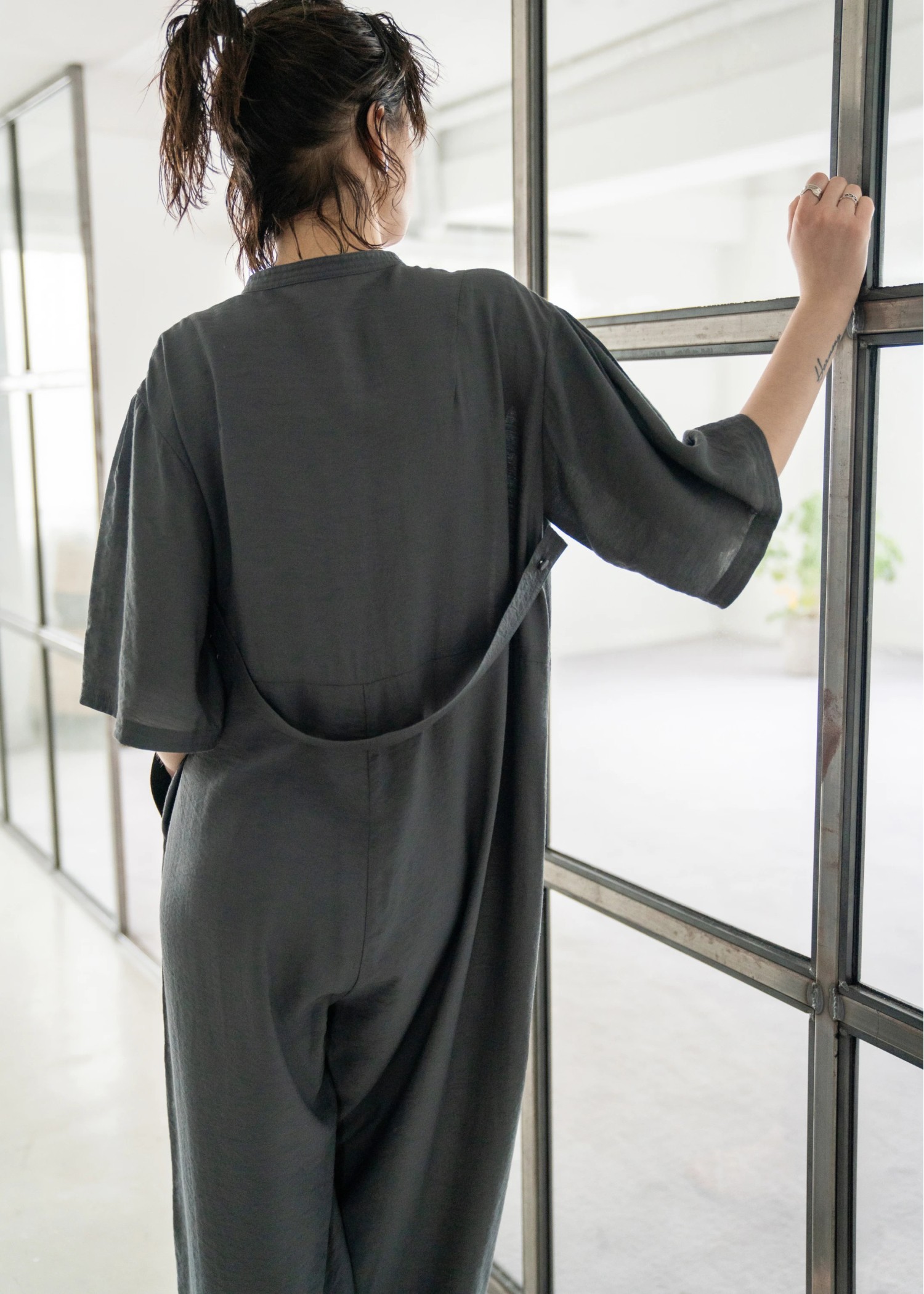 over silhouette slub combinaison