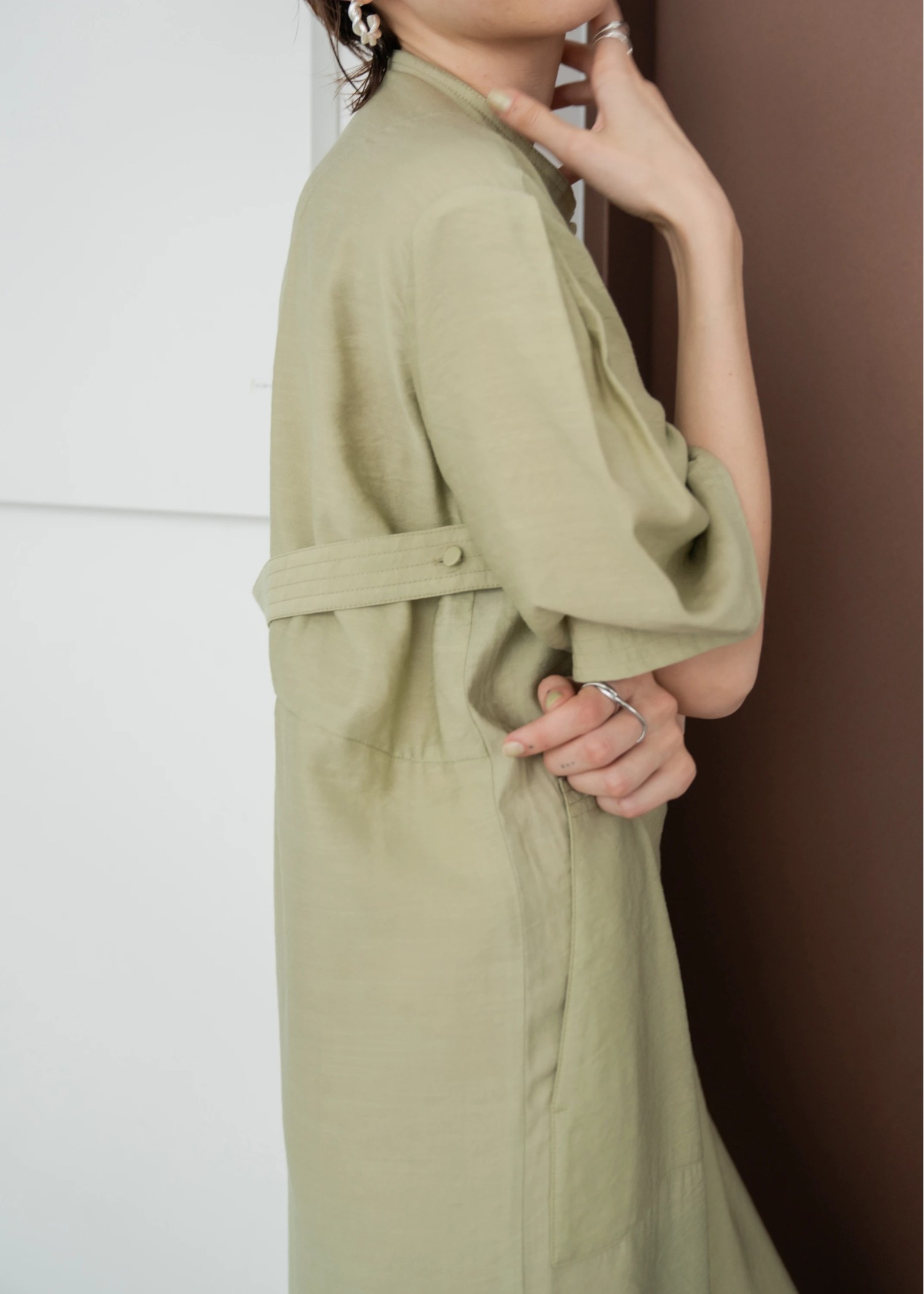 over silhouette slub combinaison