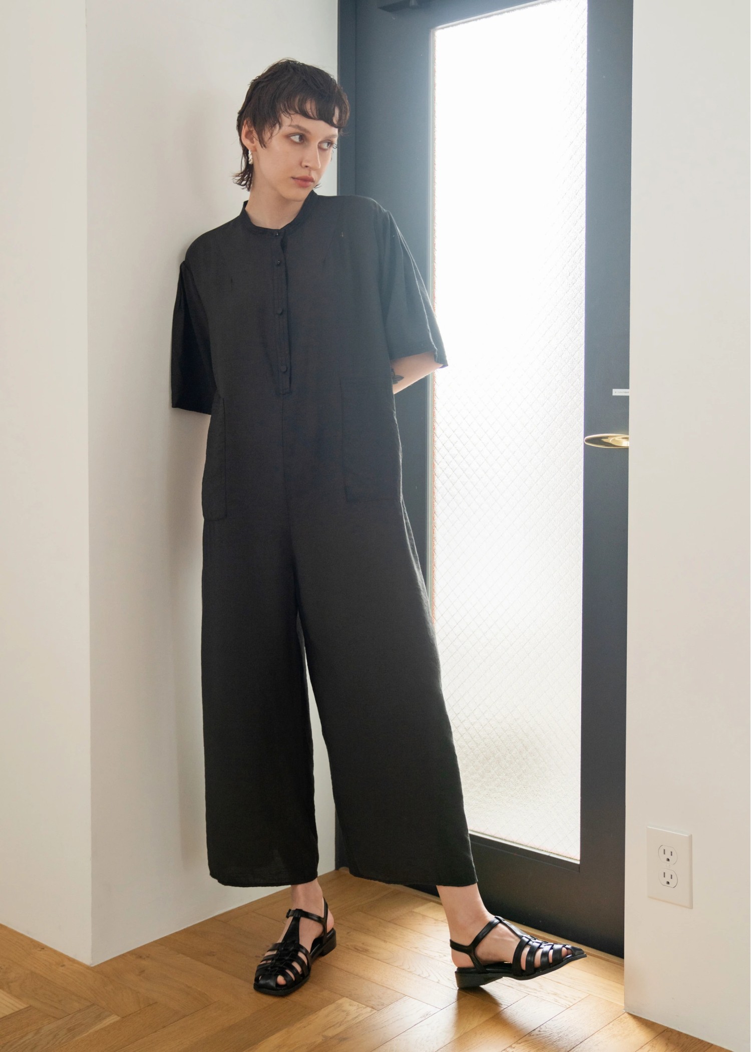 over silhouette slub combinaison