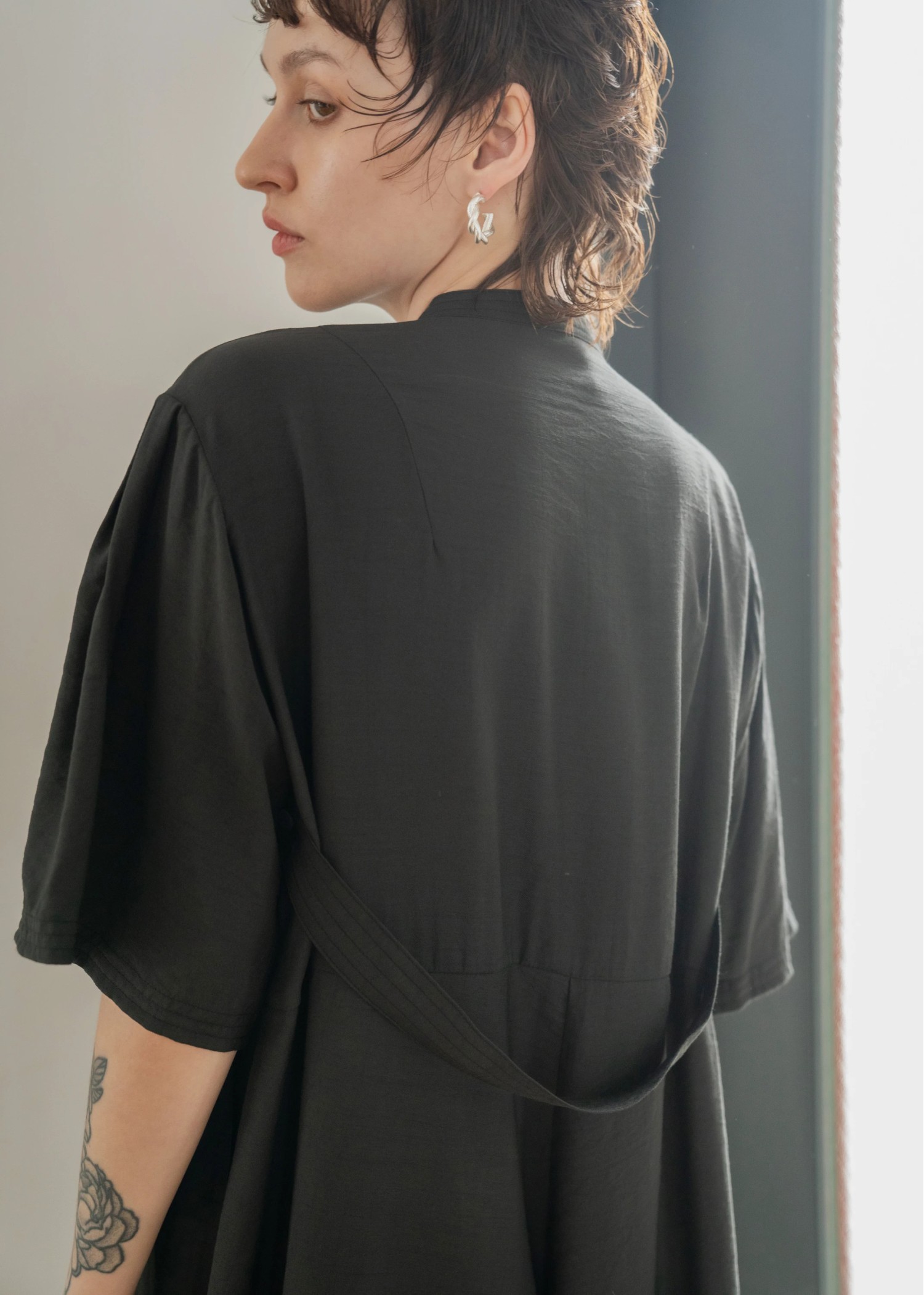 over silhouette slub combinaison