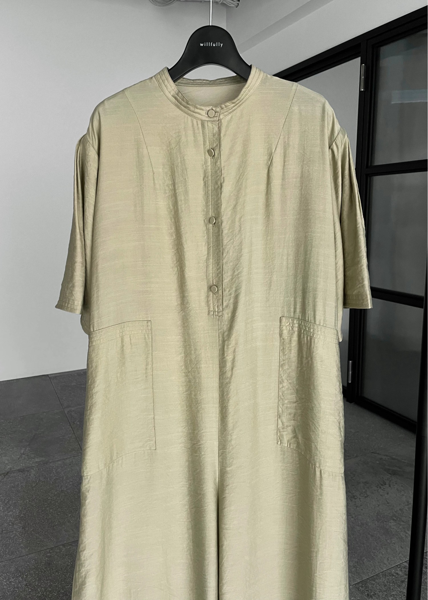 over silhouette slub combinaison