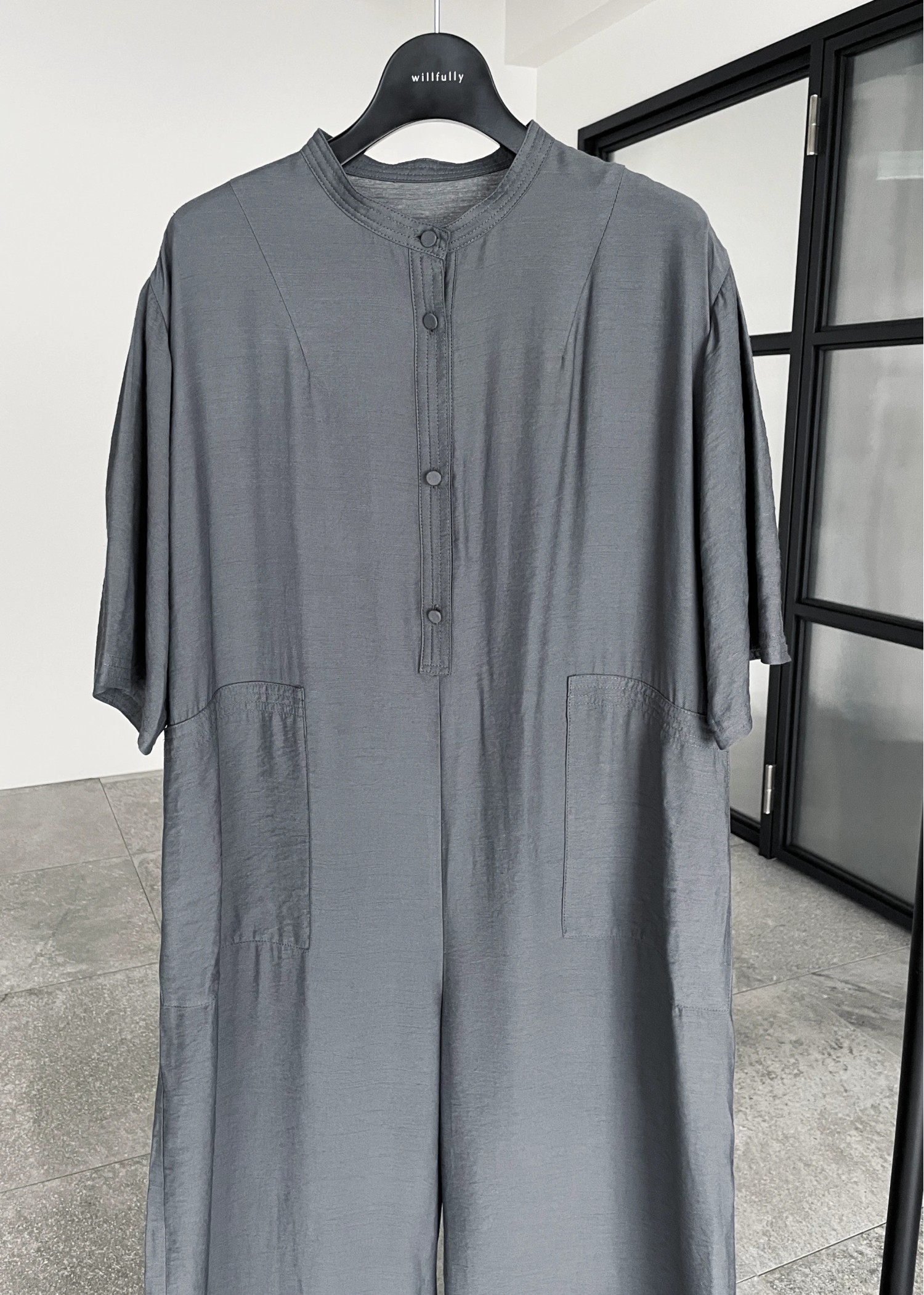 over silhouette slub combinaison