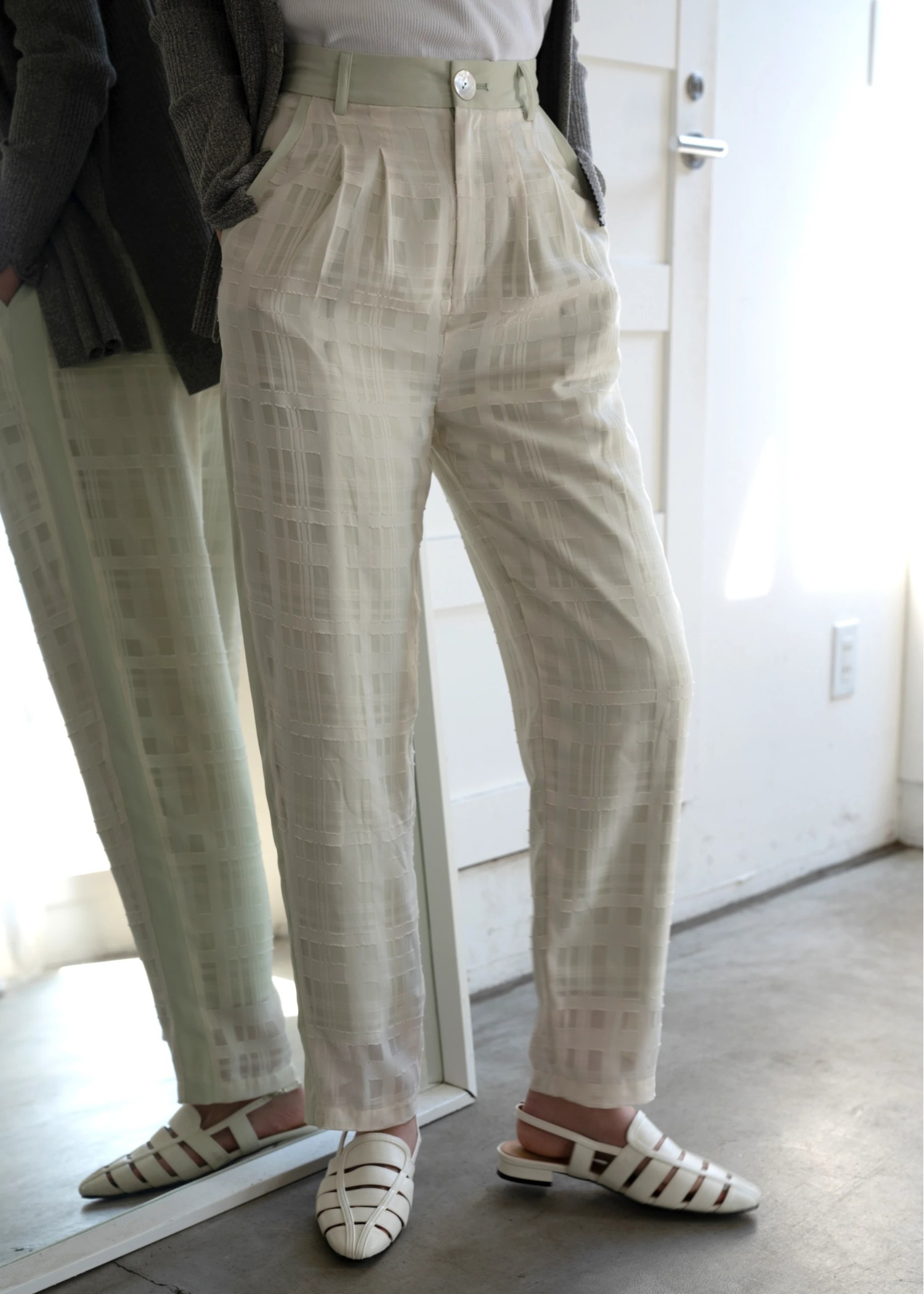 wrapped in sheer check PT