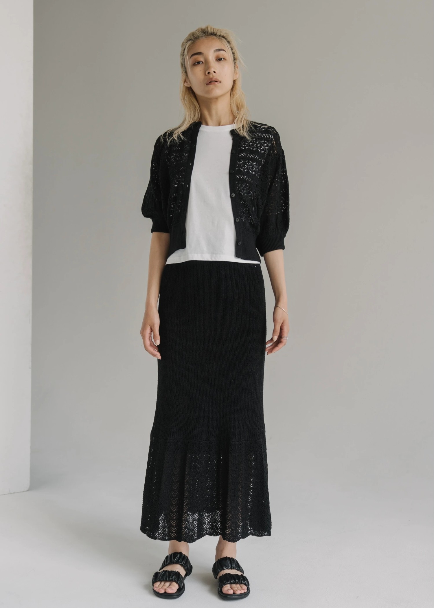 switching mermaid lacework knit SK