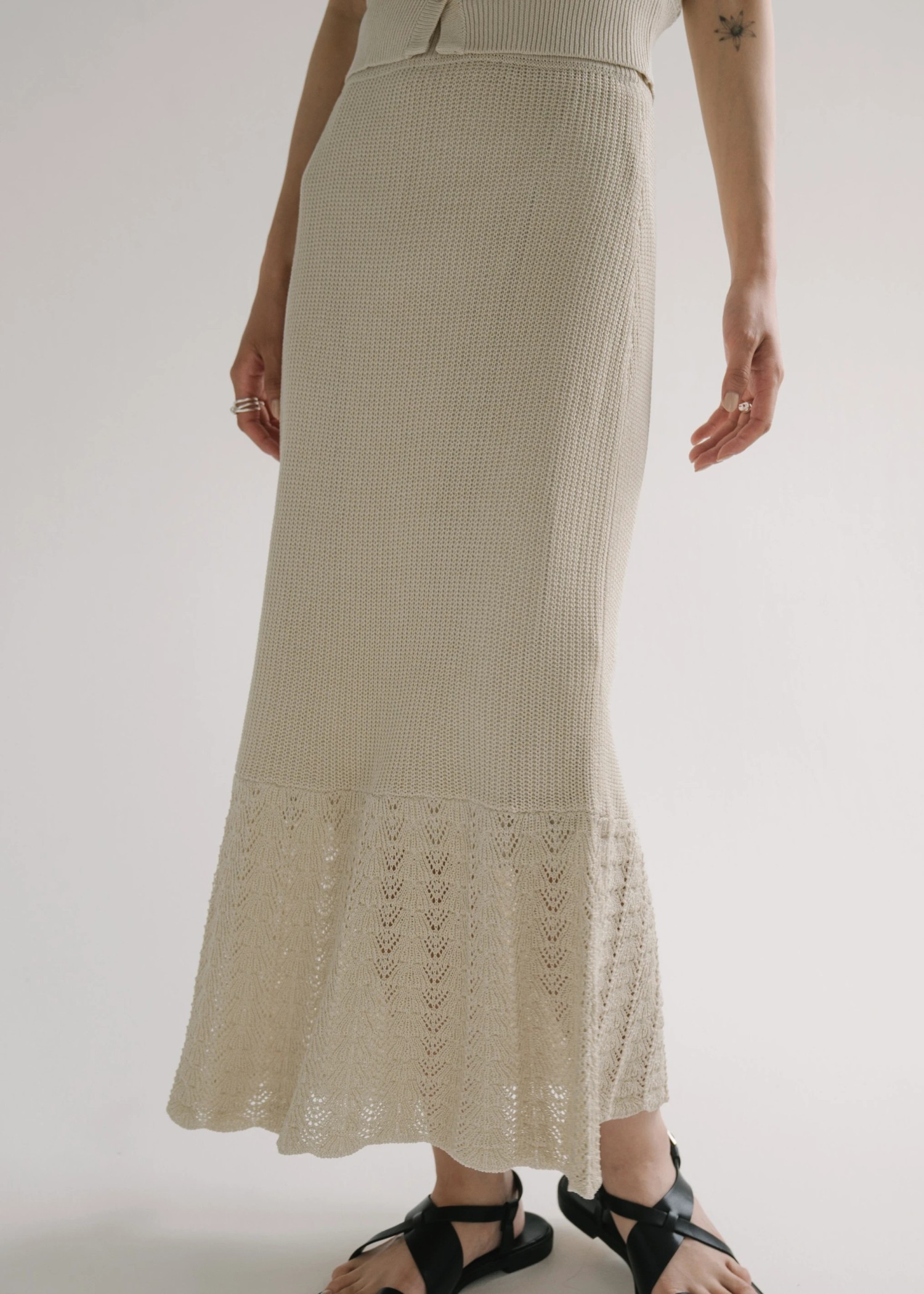 switching mermaid lacework knit SK