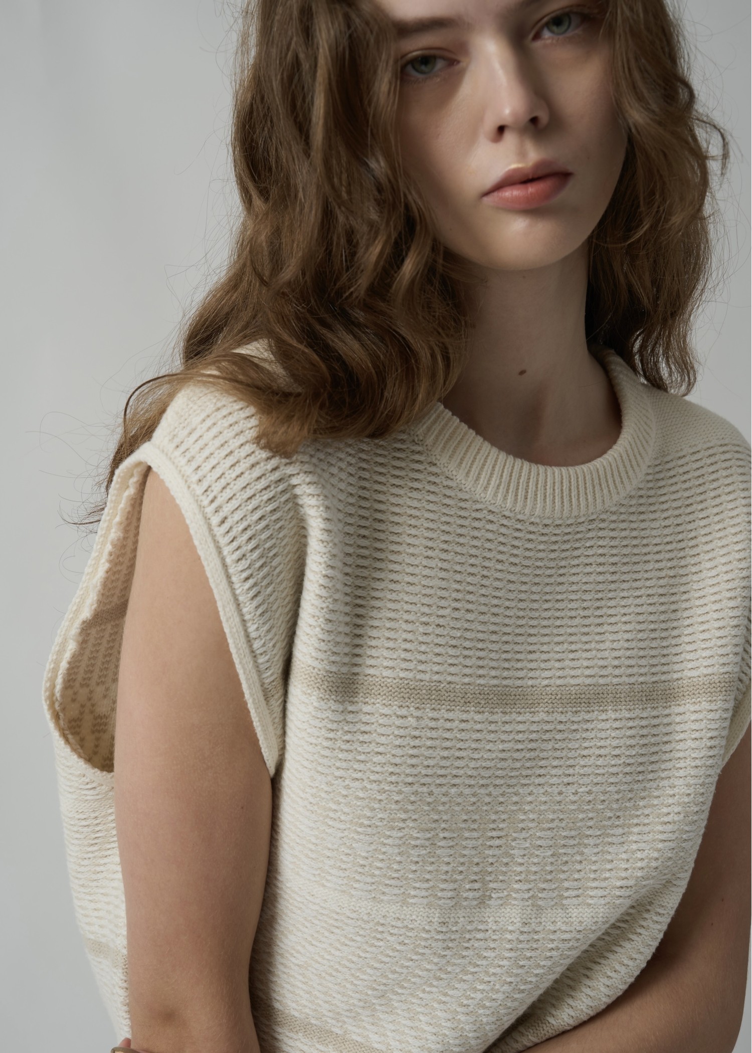 mix color pattern knit SET UP