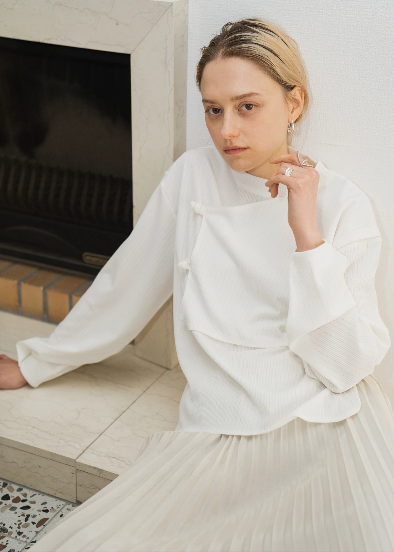 china like eyelet cut tops