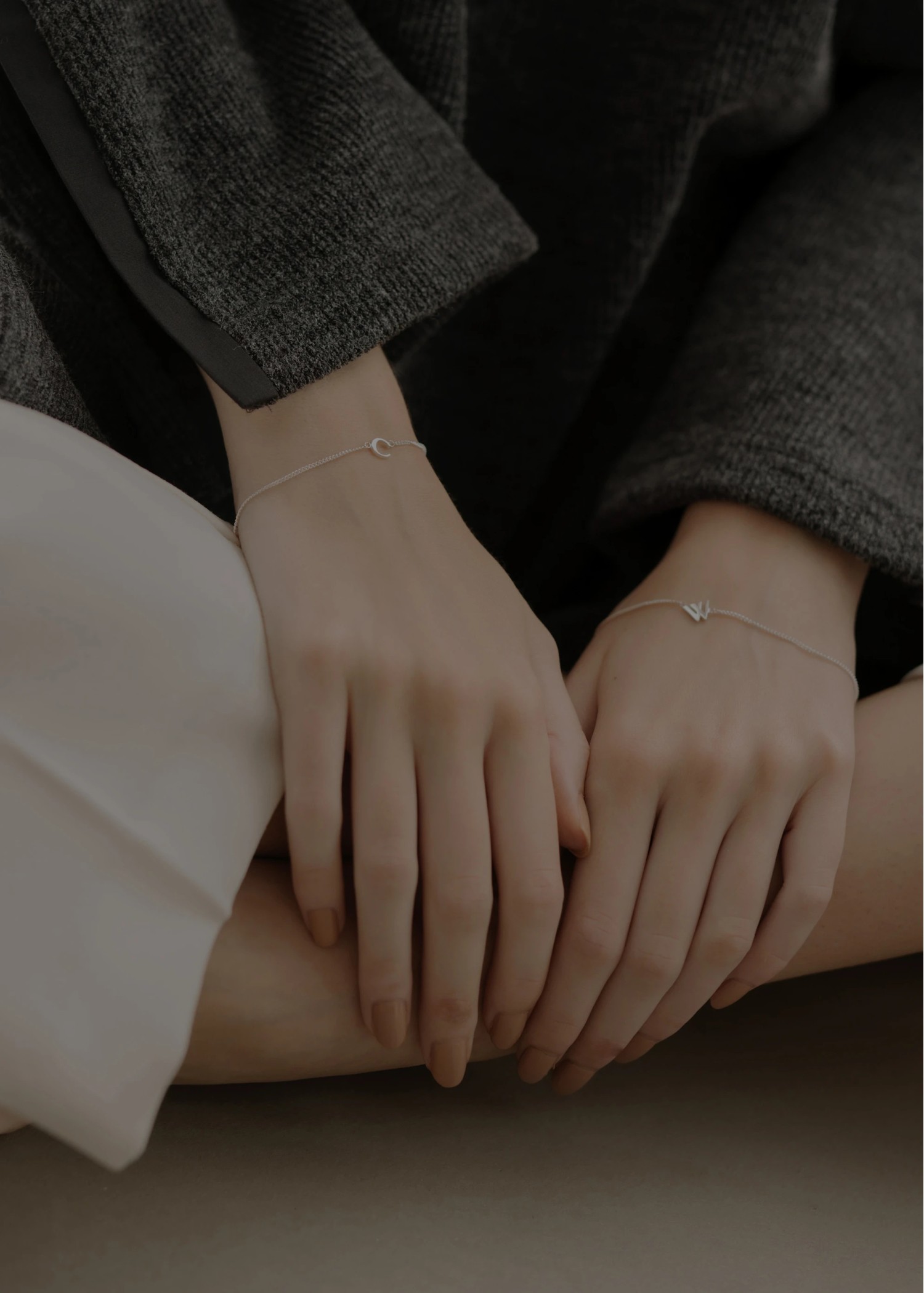 unstable initial motif bracelet