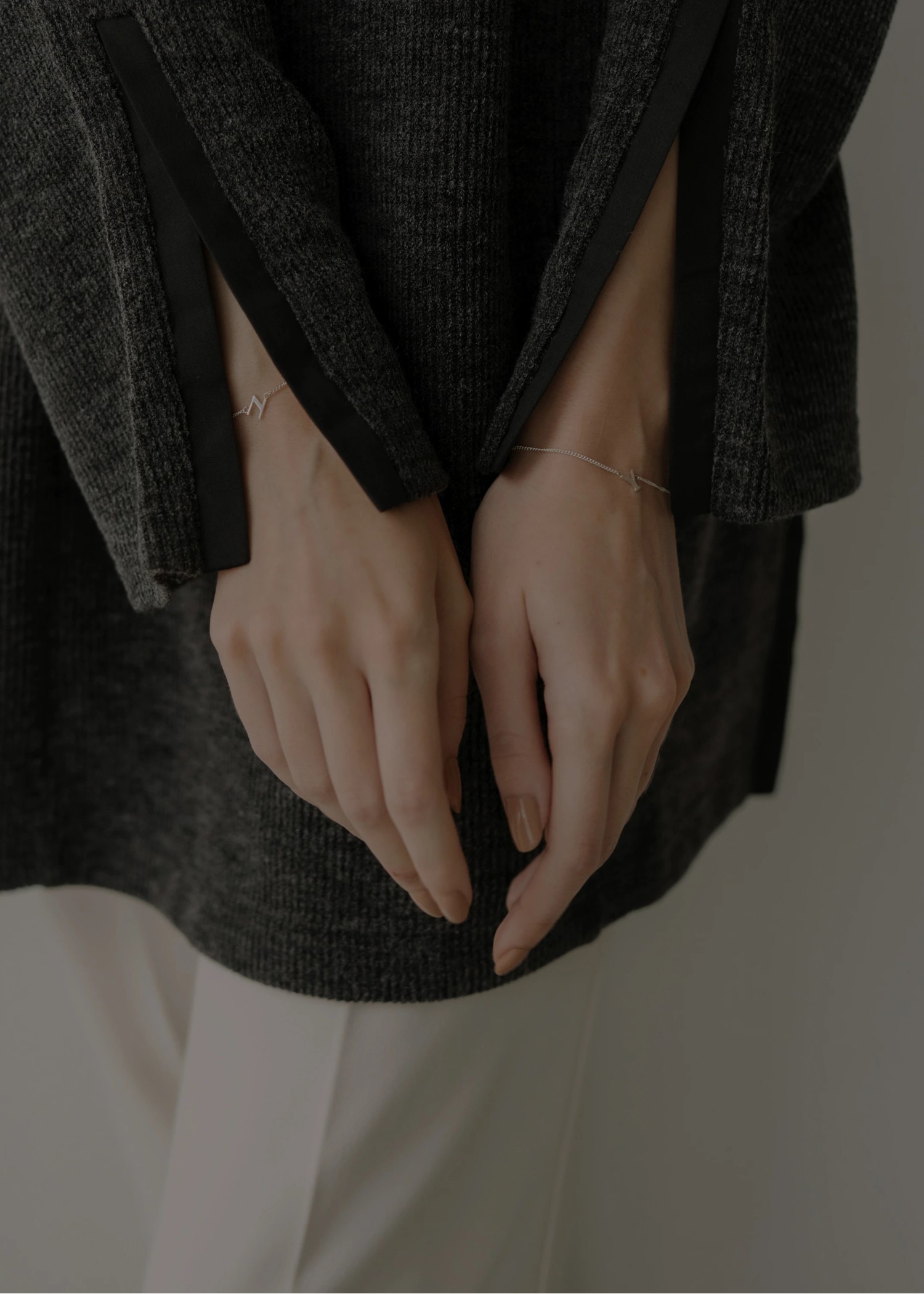 unstable initial motif bracelet