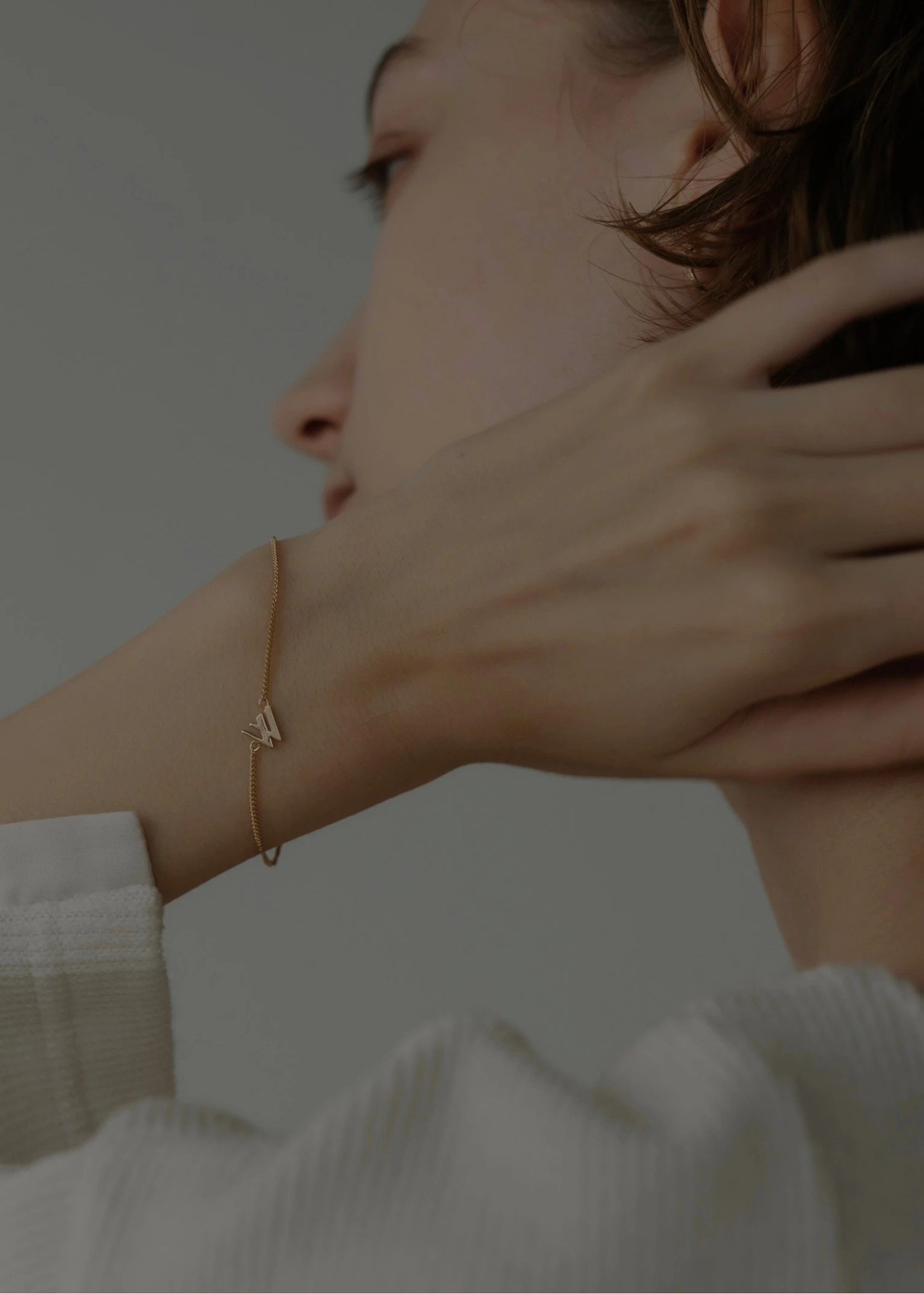 unstable initial motif bracelet