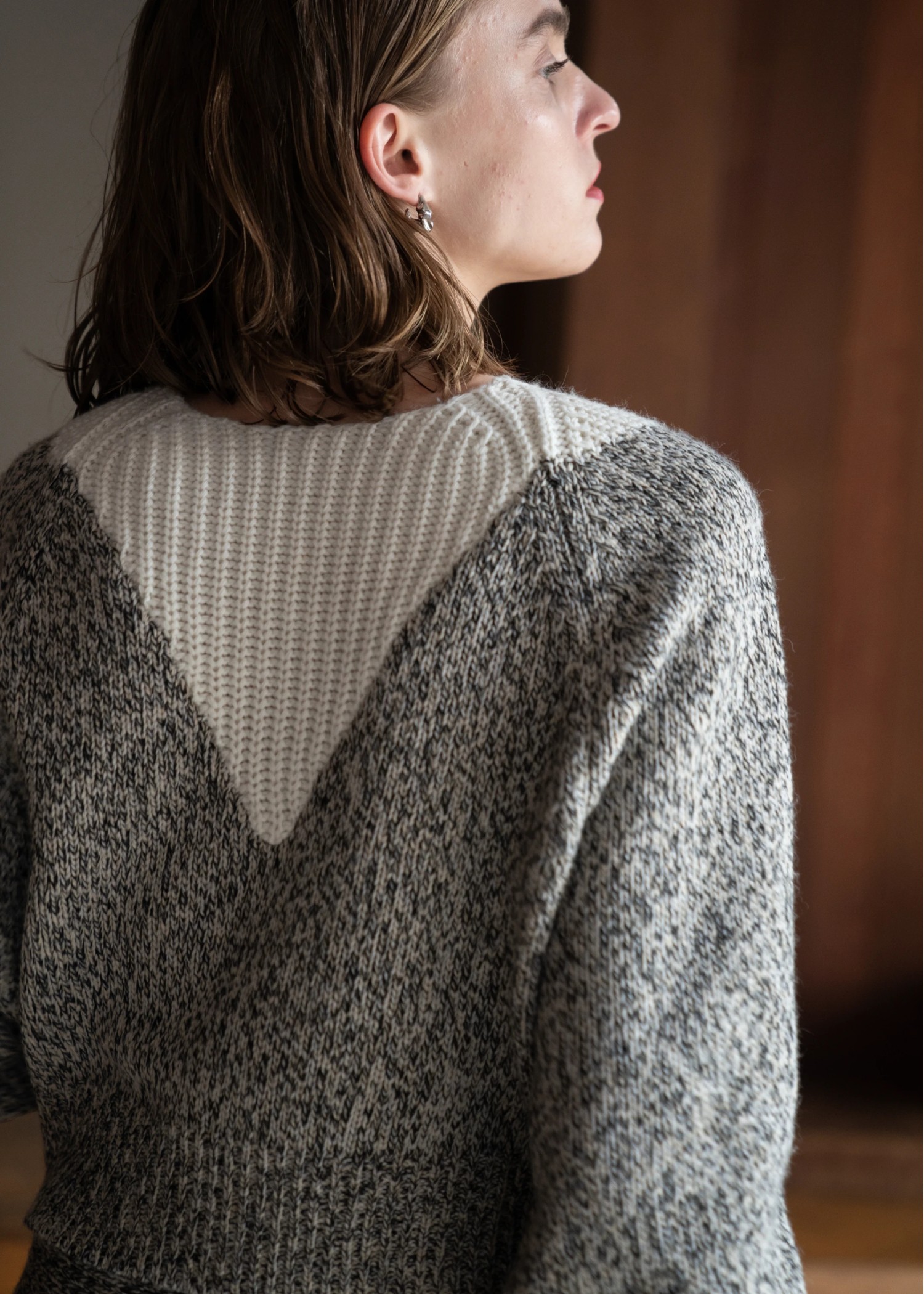 2way changeover melange knit