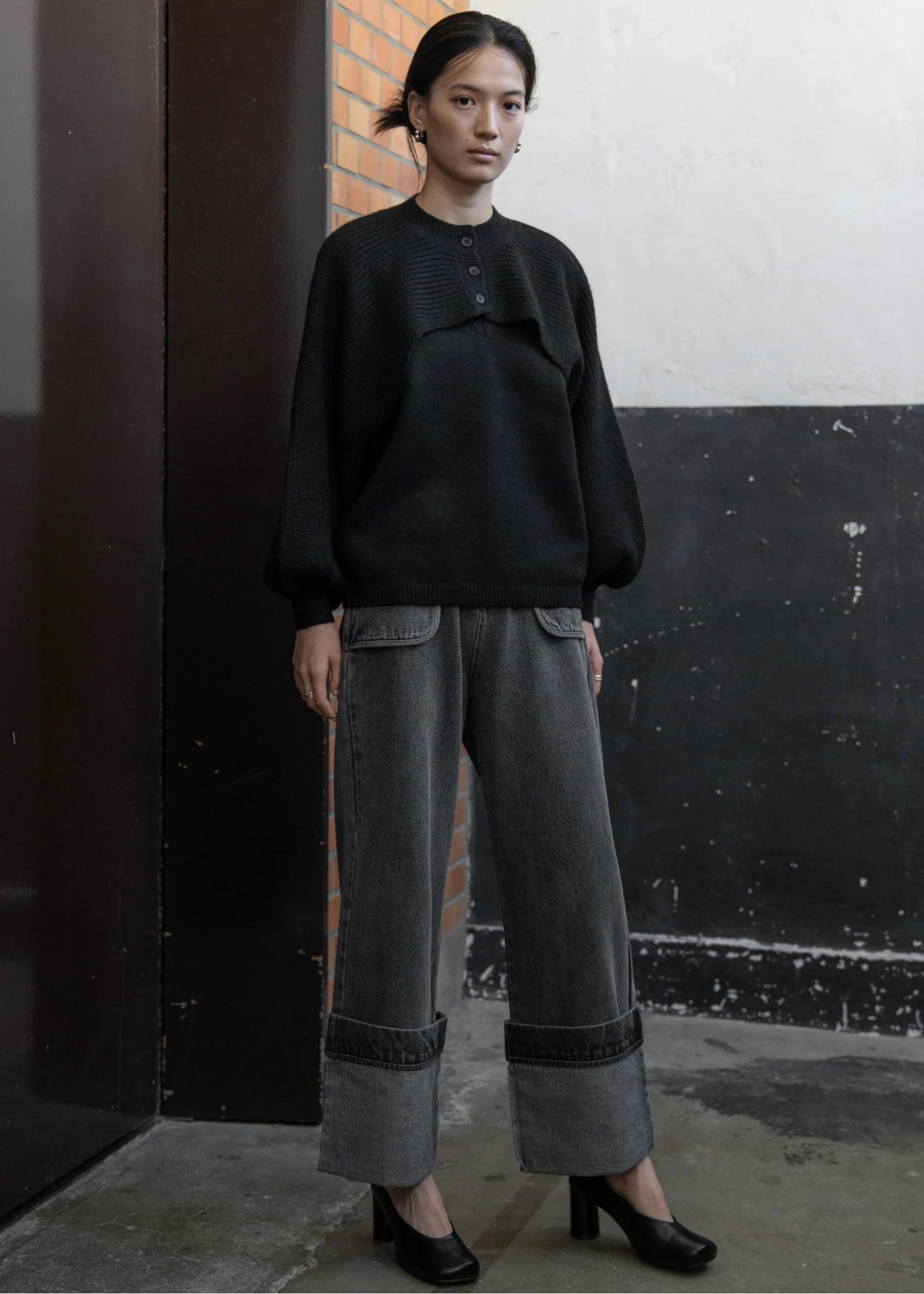 short bolero cardigan & knit vest ensemble