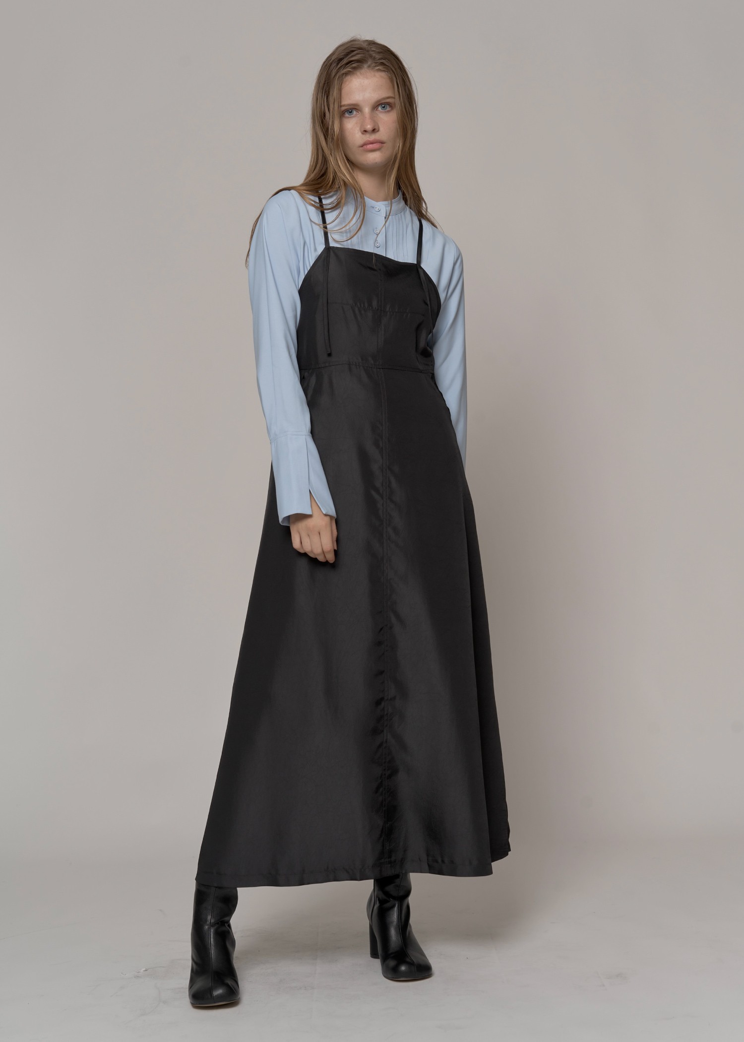 crush satin string adjustment cami OP