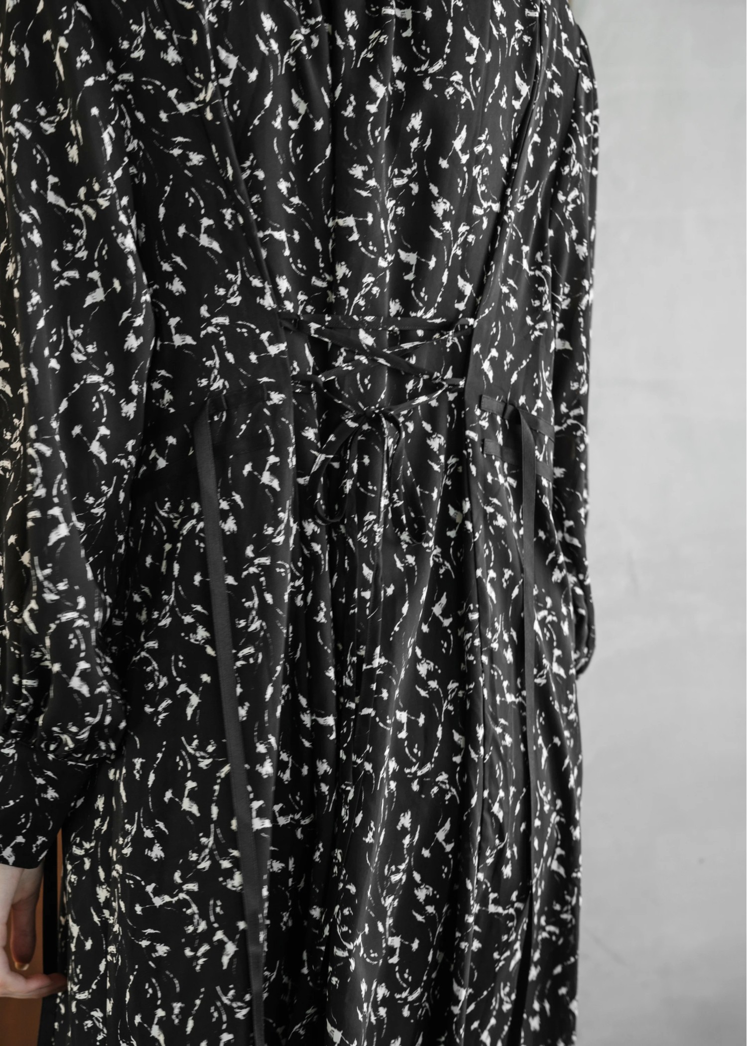 side ribbon various print OP