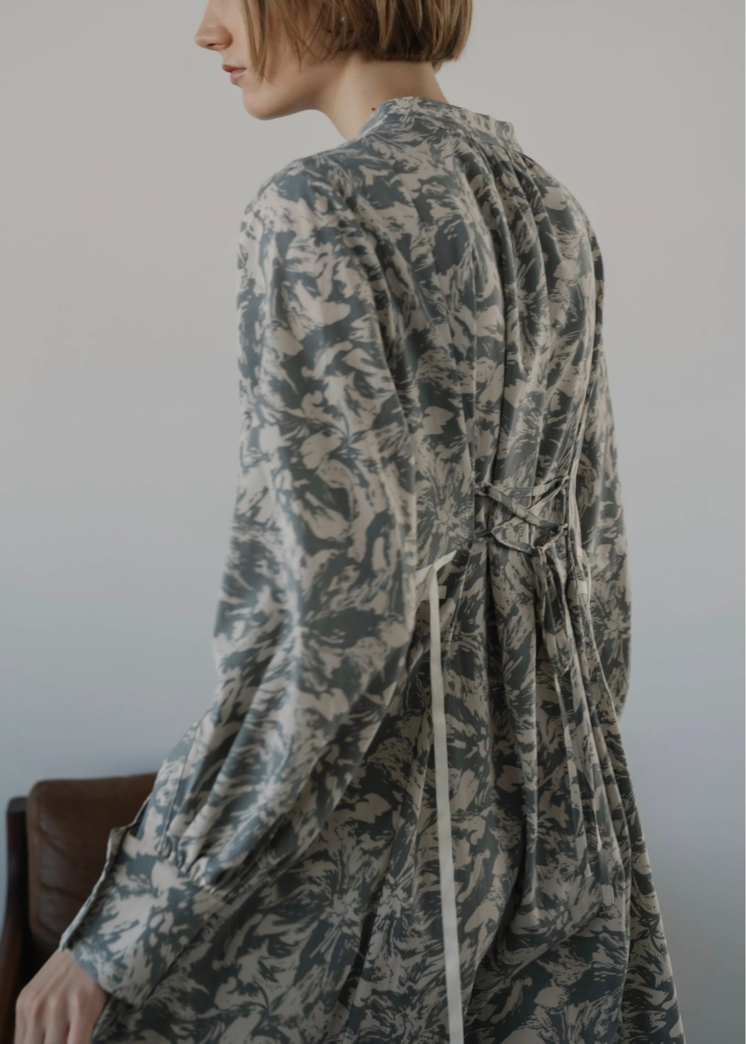 side ribbon various print OP