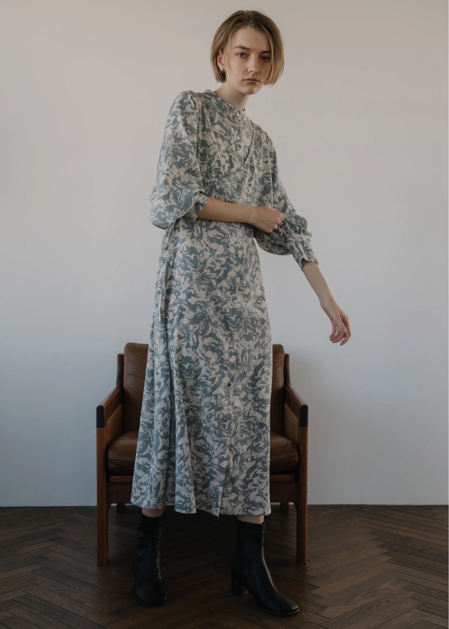 side ribbon various print OP