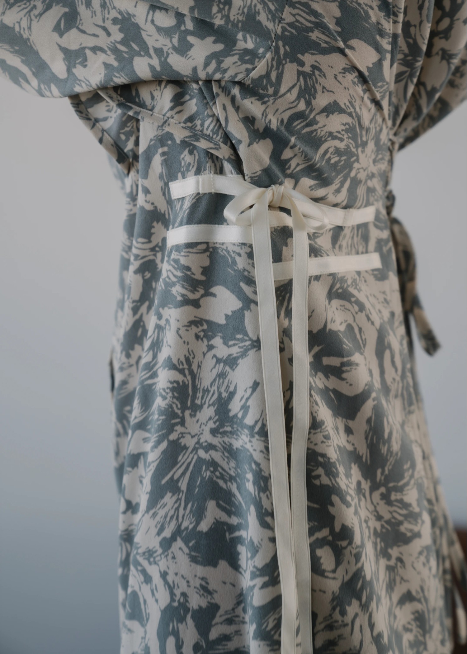 side ribbon various print OP