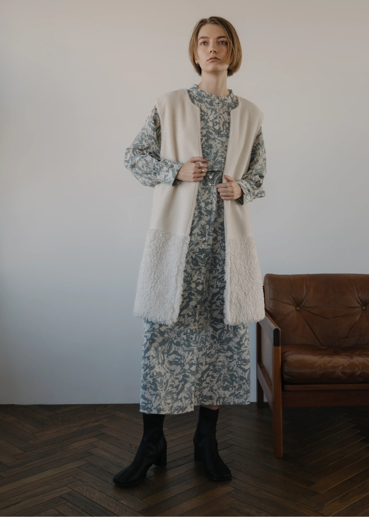 side ribbon various print OP