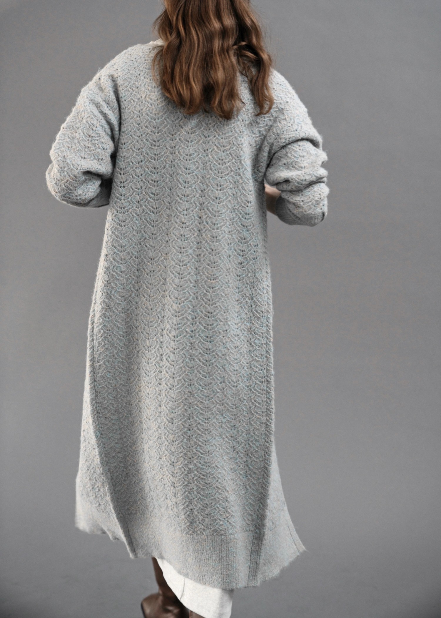 openwork 3way long cuffs knit OP