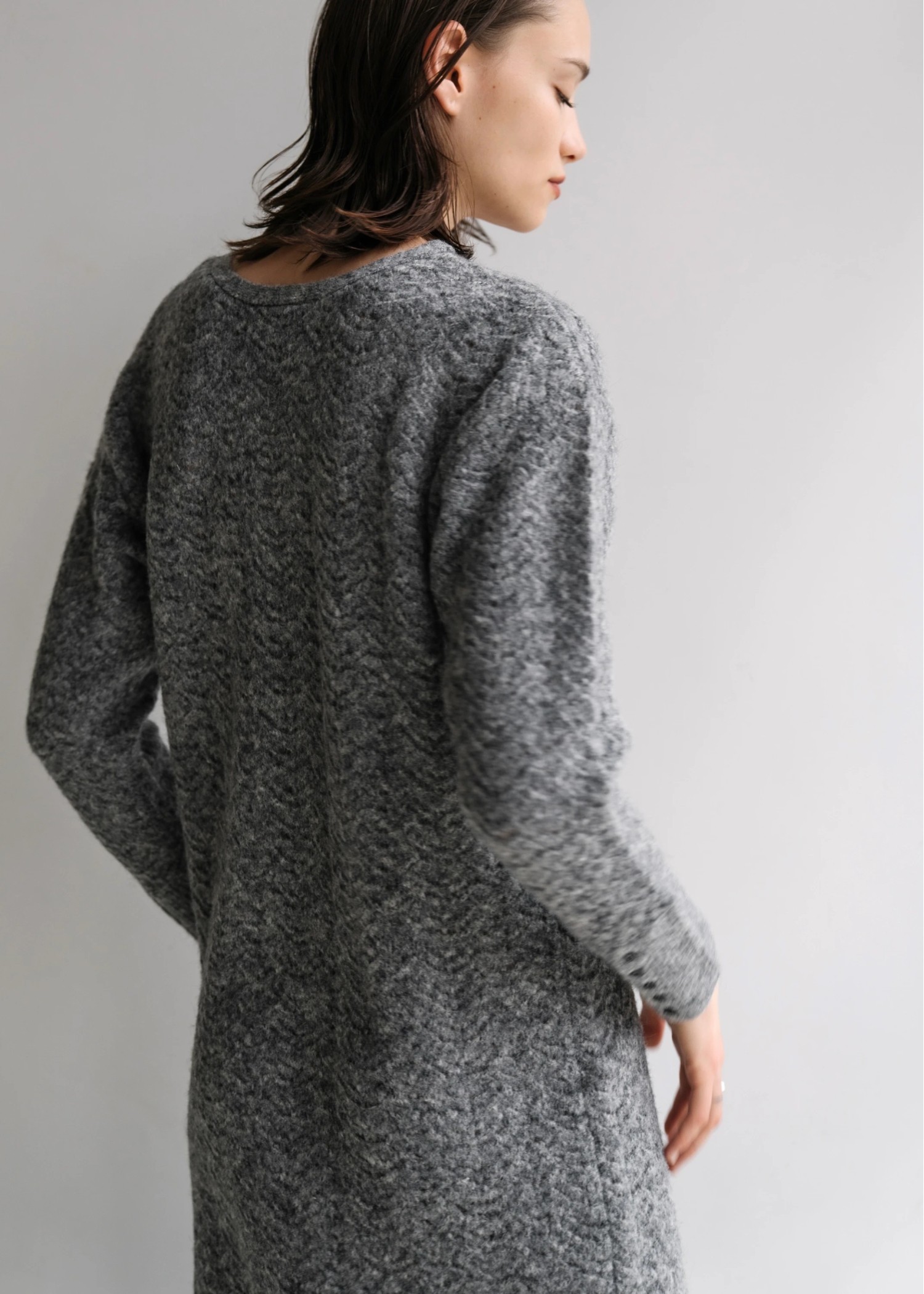 openwork 3way long cuffs knit OP